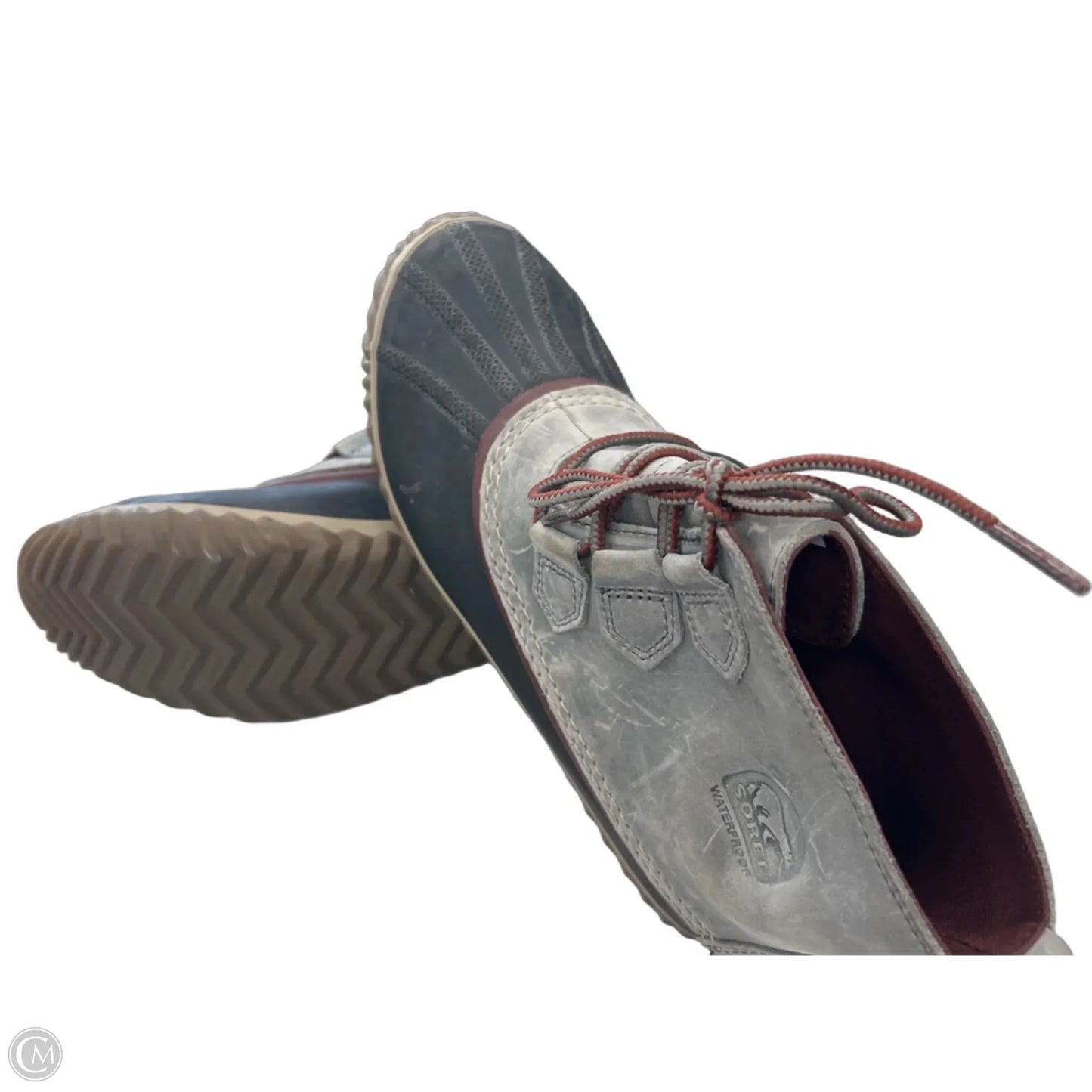 Boots Ankle Flats By Sorel In Grey, Size: 9.5