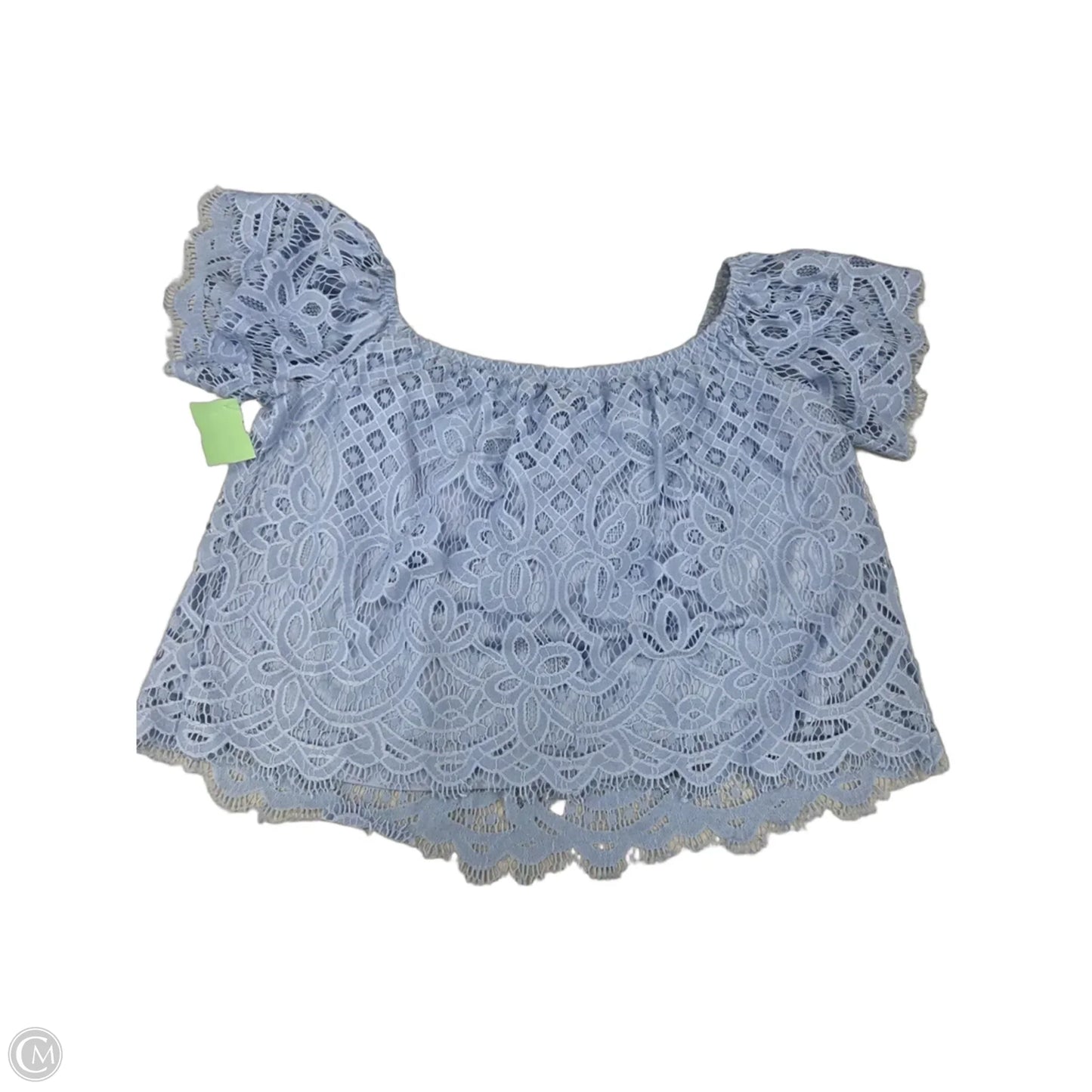Top Short Sleeve By Express In Blue, Size: M
