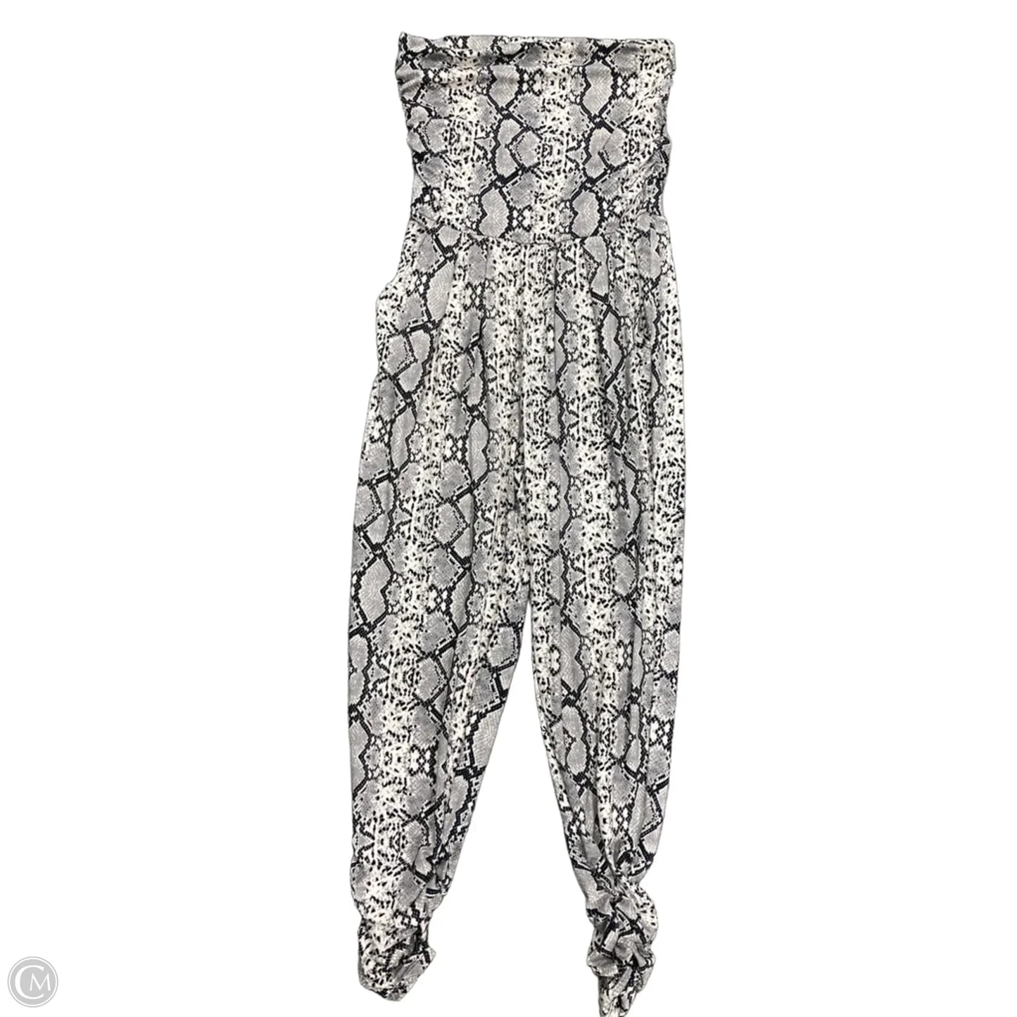 Romper By Cmf In Snakeskin Print, Size: L