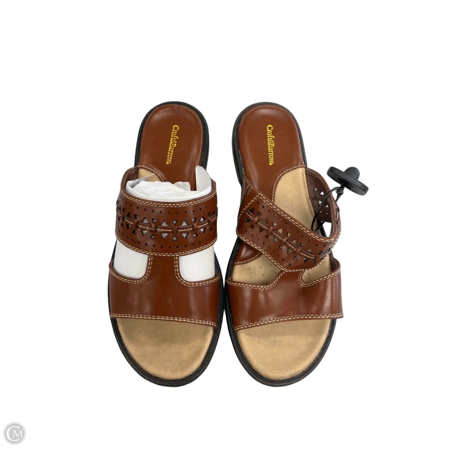 Sandals Flats By Croft And Barrow In Brown, Size: 6