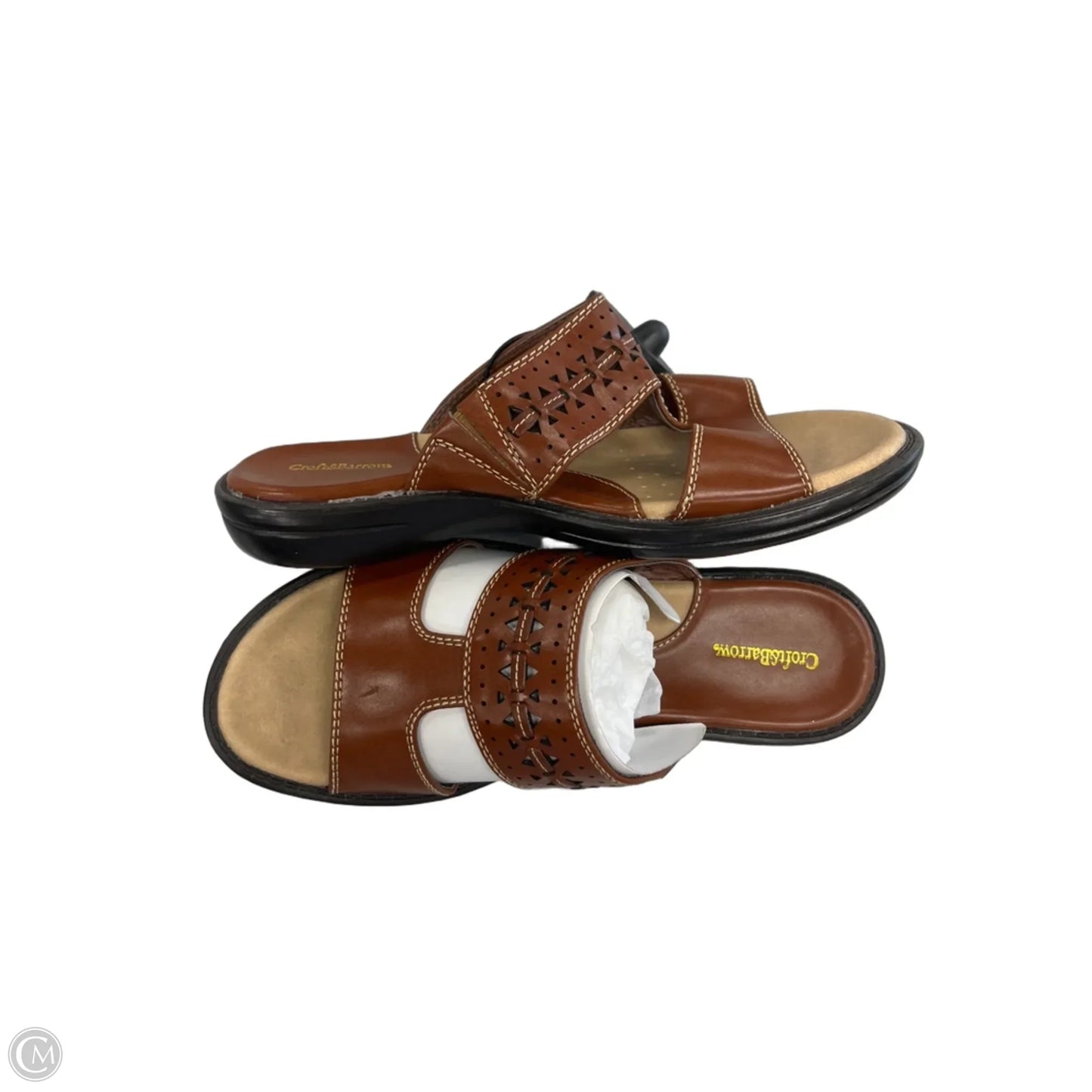 Sandals Flats By Croft And Barrow In Brown, Size: 6