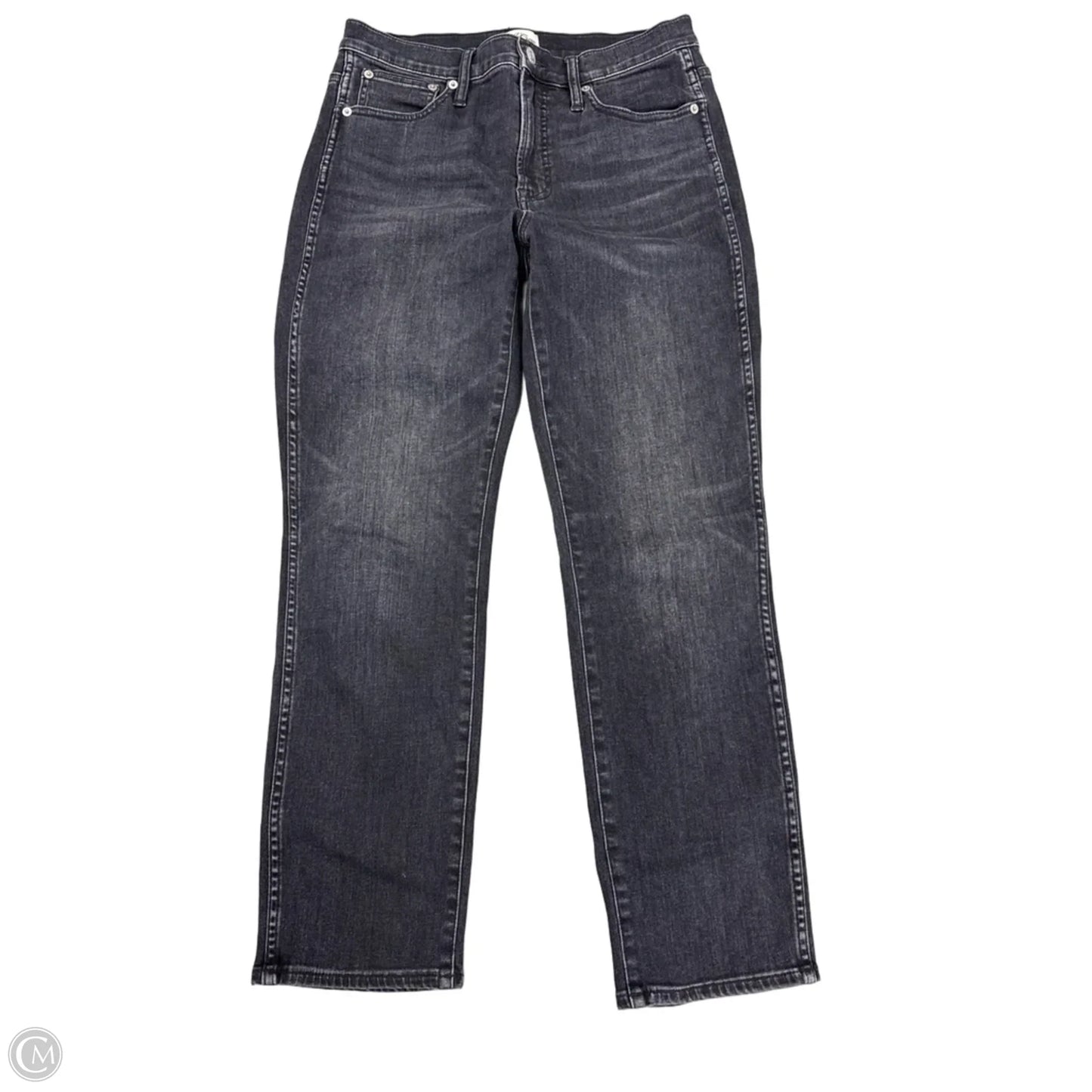 Jeans Straight By J. Crew In Black Denim, Size: 8