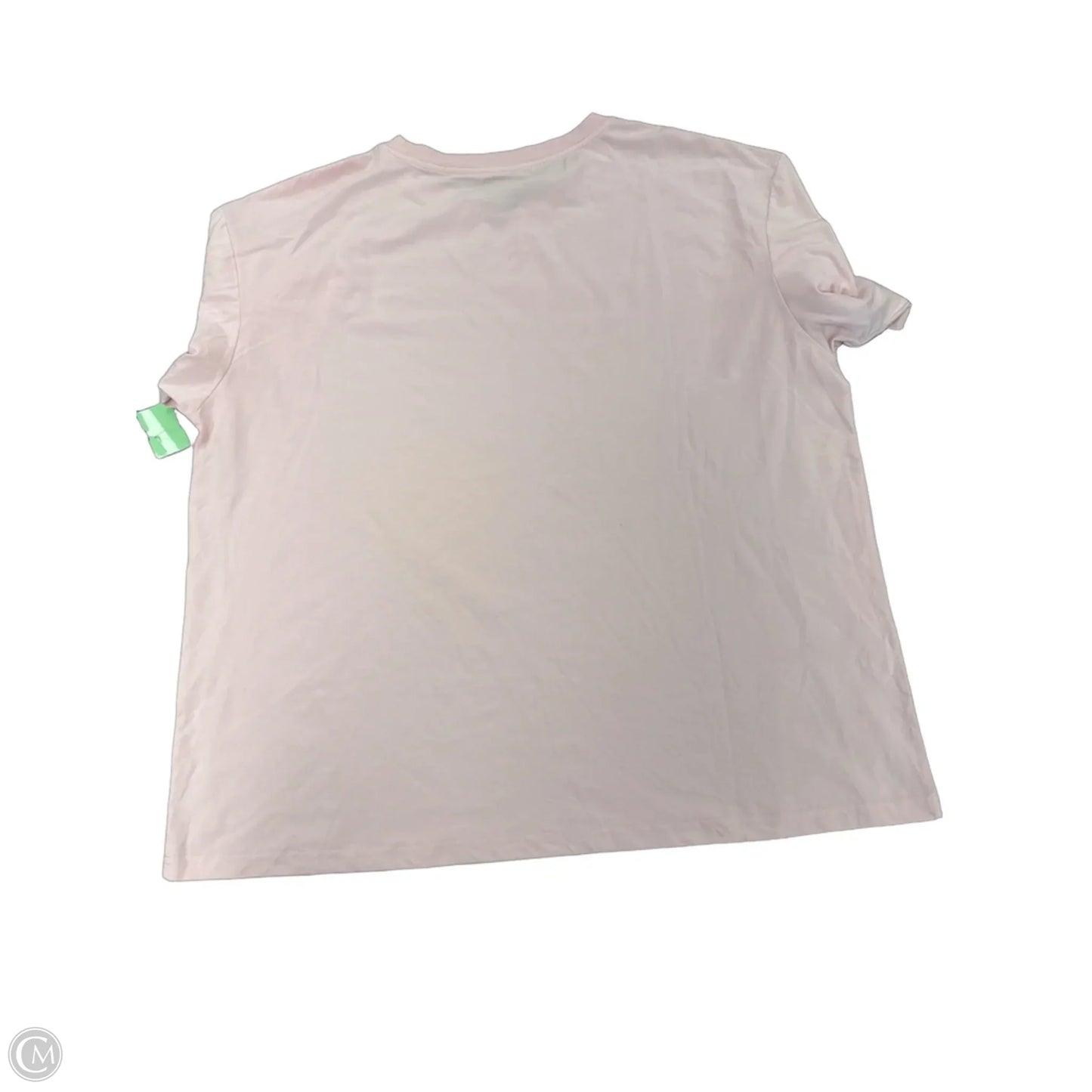 Athletic Top Short Sleeve By Cme In Pink, Size: 2x