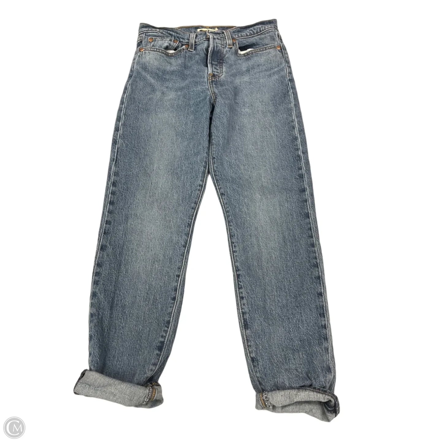 Jeans Straight By Levis In Blue Denim, Size: 6