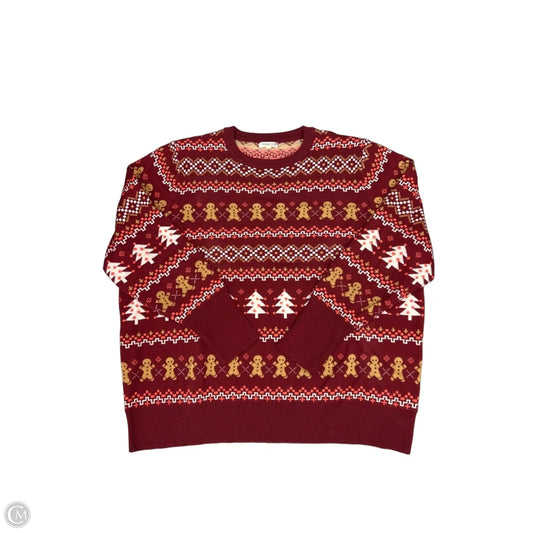 Sweater By Chicsoul In Red, Size: 3x