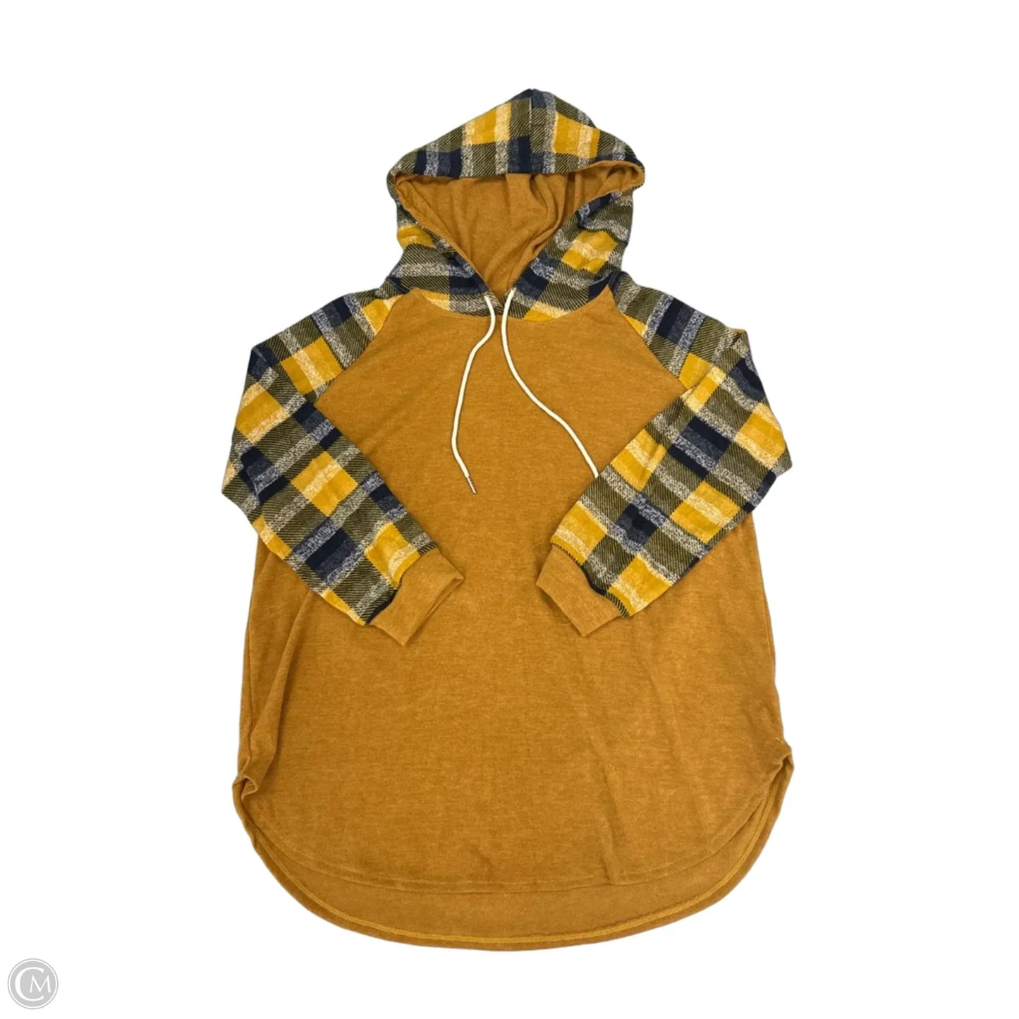 Top Long Sleeve By Emerald In Yellow, Size: 2x