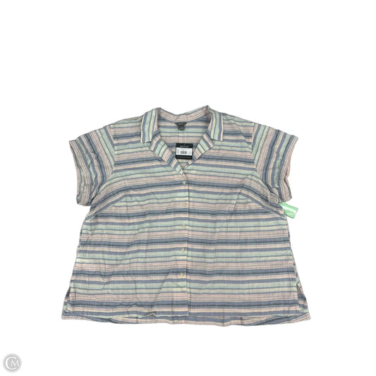 Top Short Sleeve By Eddie Bauer In Multi-colored, Size: 2x