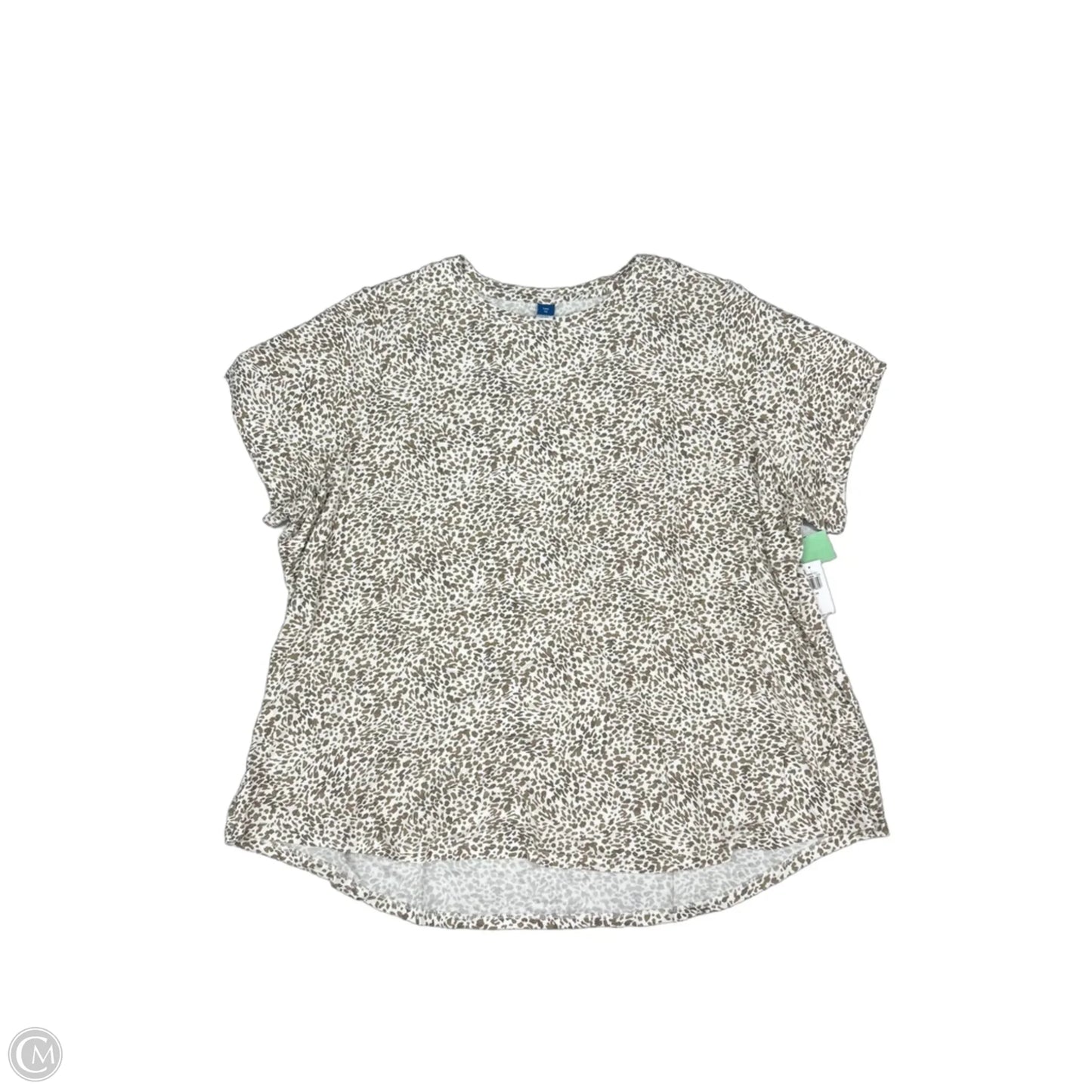 Top Short Sleeve By Old Navy In Animal Print, Size: 3x