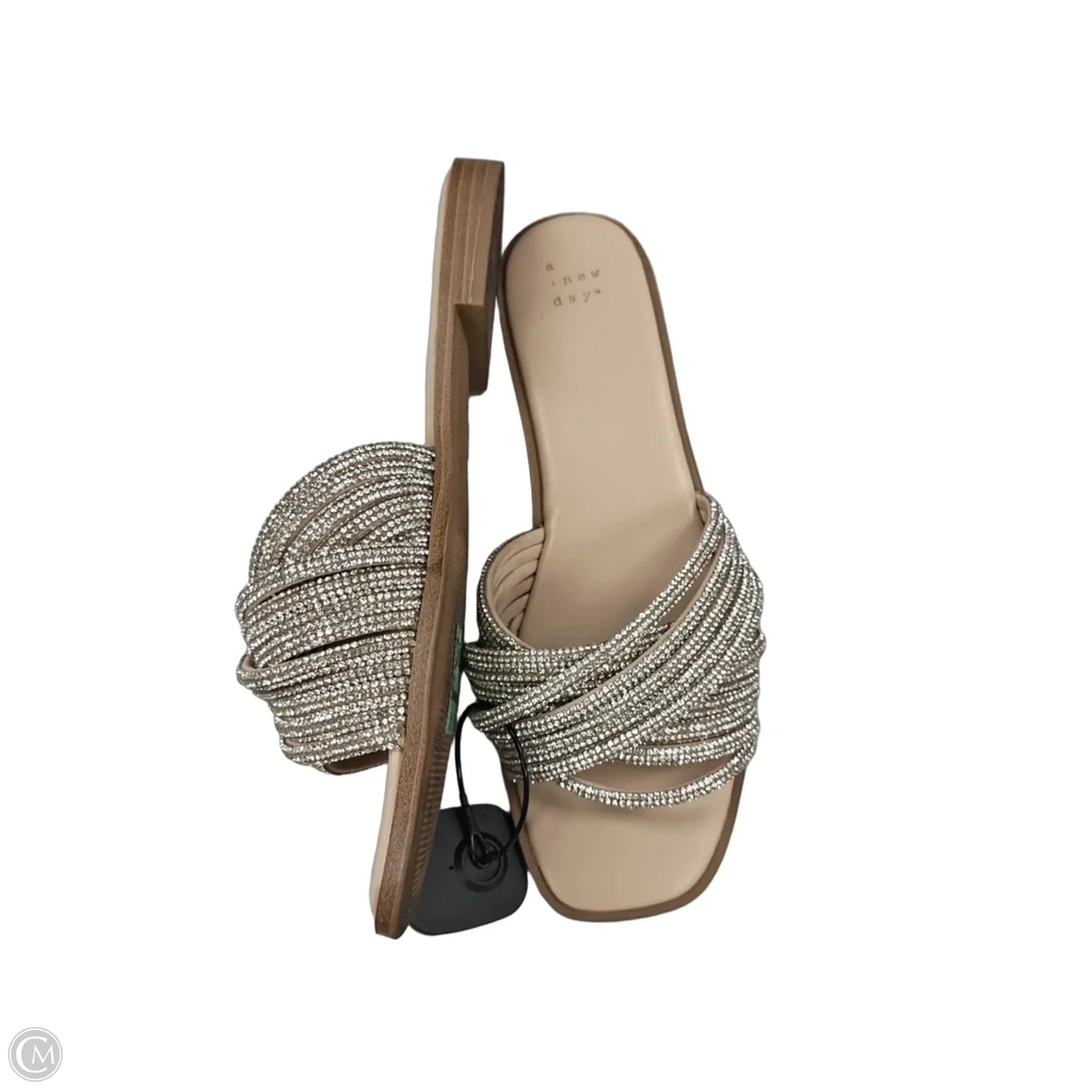 Shoes Flats By A New Day In Silver, Size: 9
