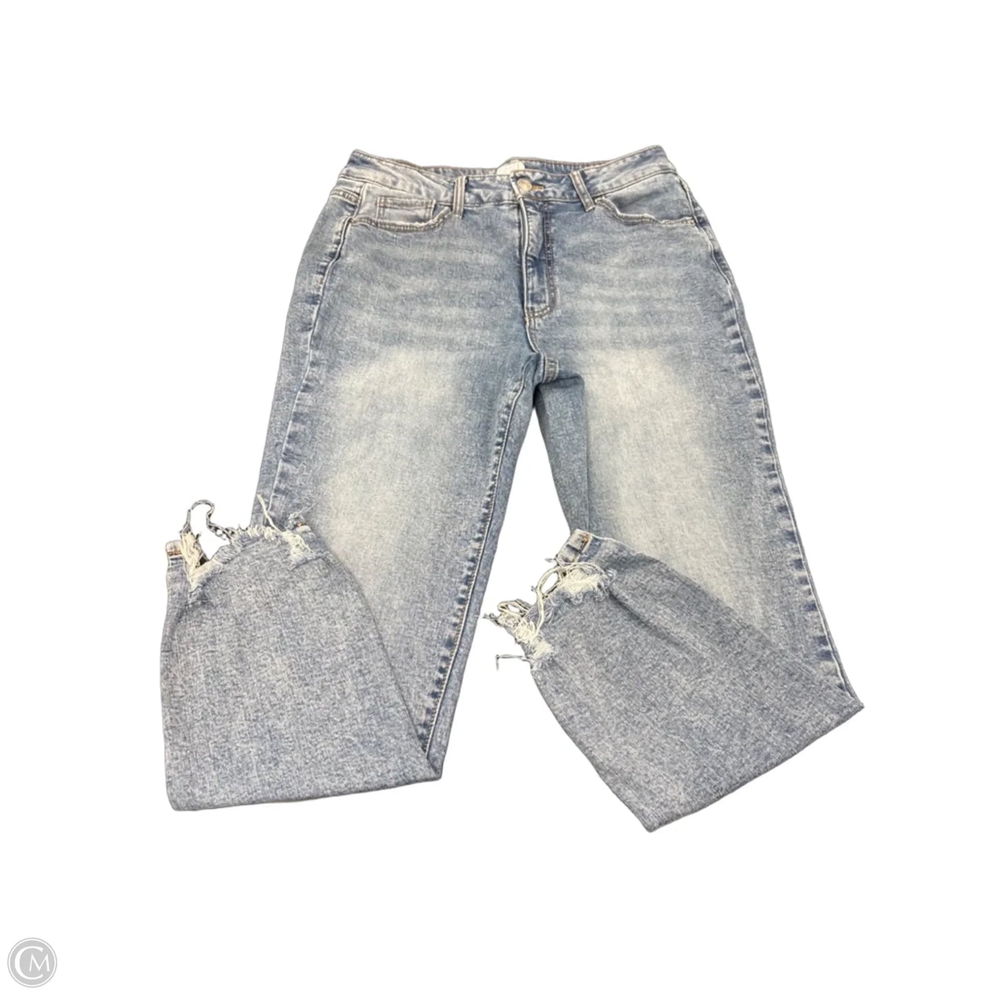 Jeans Straight By Time And Tru In Blue Denim, Size: 10