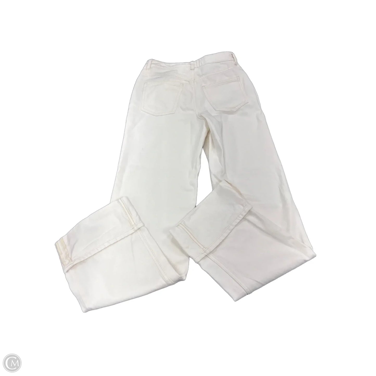 Jeans Straight By Divided In Cream, Size: 2