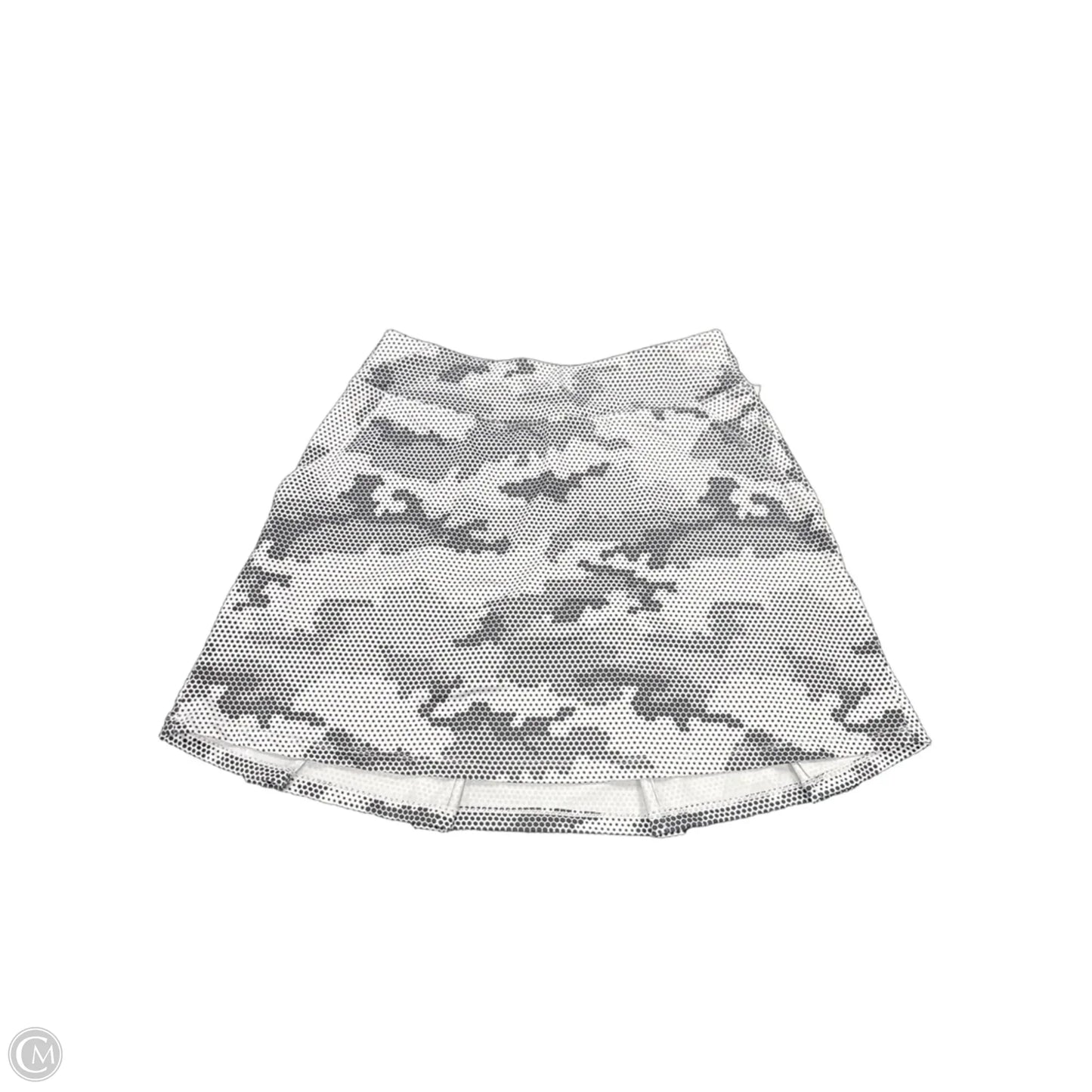 Athletic Skort By Cme In Grey & White, Size: S