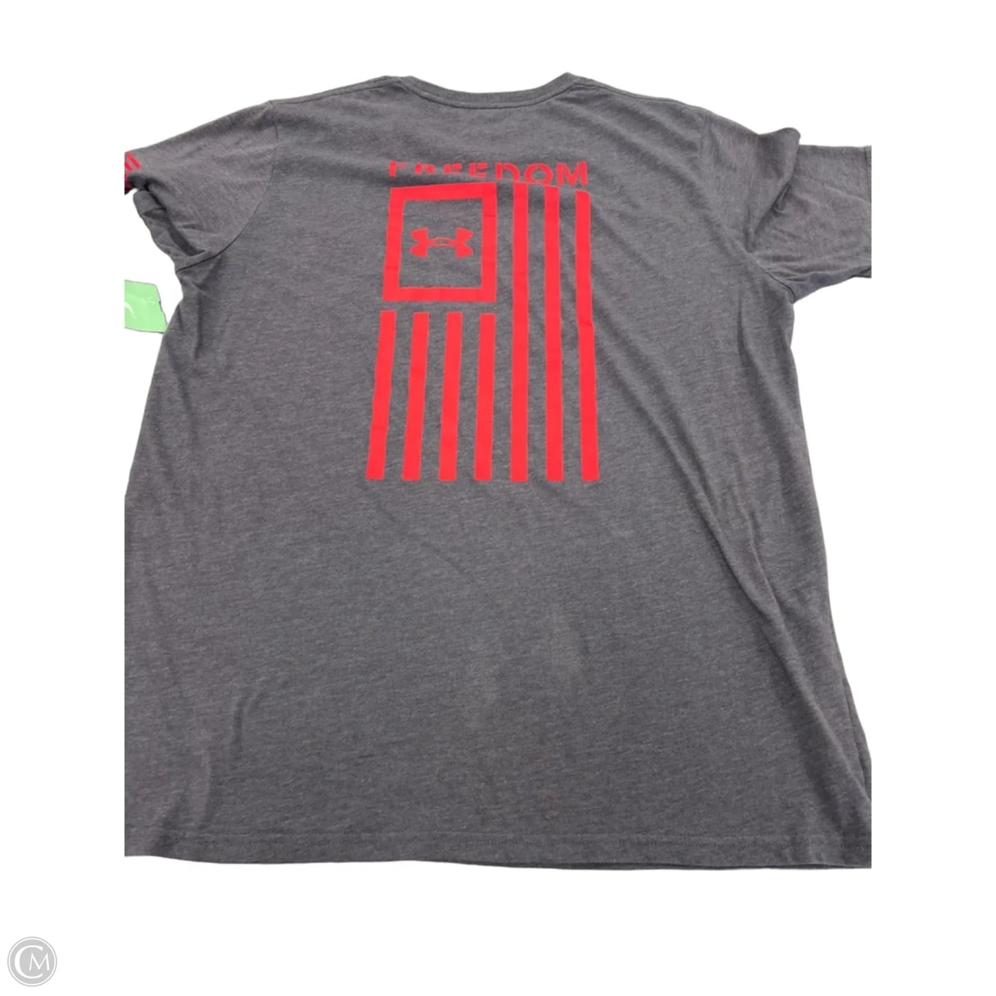 Top Short Sleeve By Under Armour In Grey, Size: Xl
