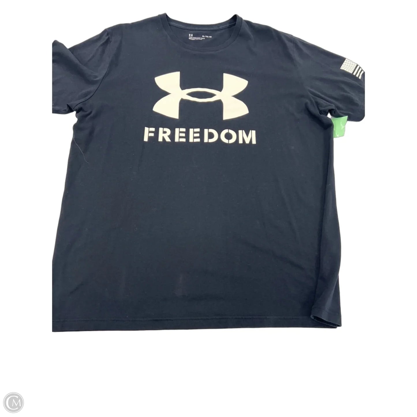 Top Short Sleeve By Under Armour In Black, Size: Xl