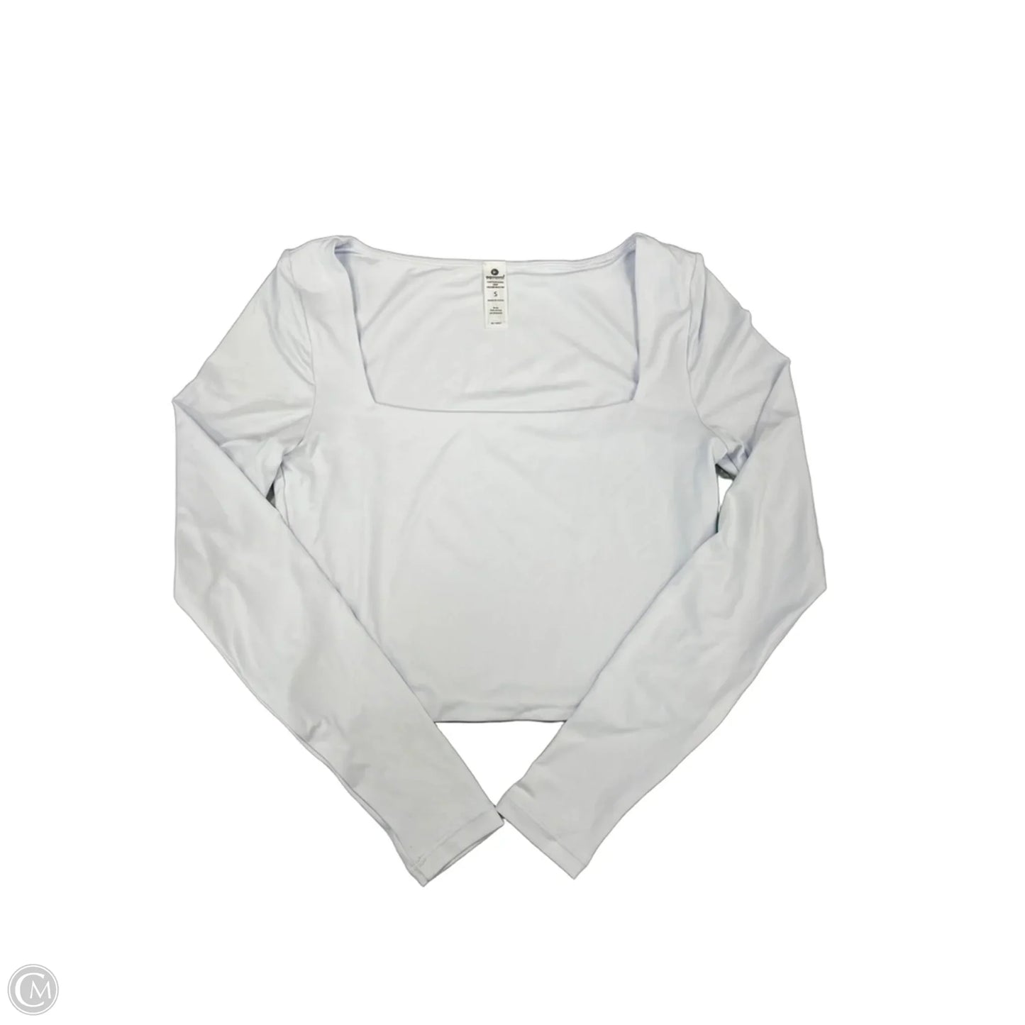 Athletic Top Long Sleeve Crewneck By 90 Degrees By Reflex In White, Size: S