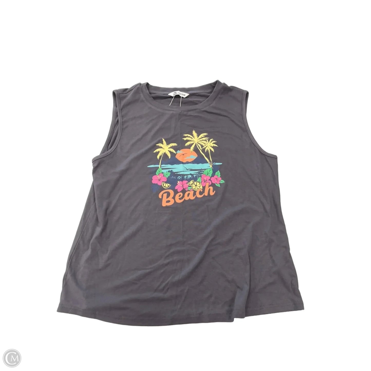 Tank Top By Cupshe In Grey, Size: M