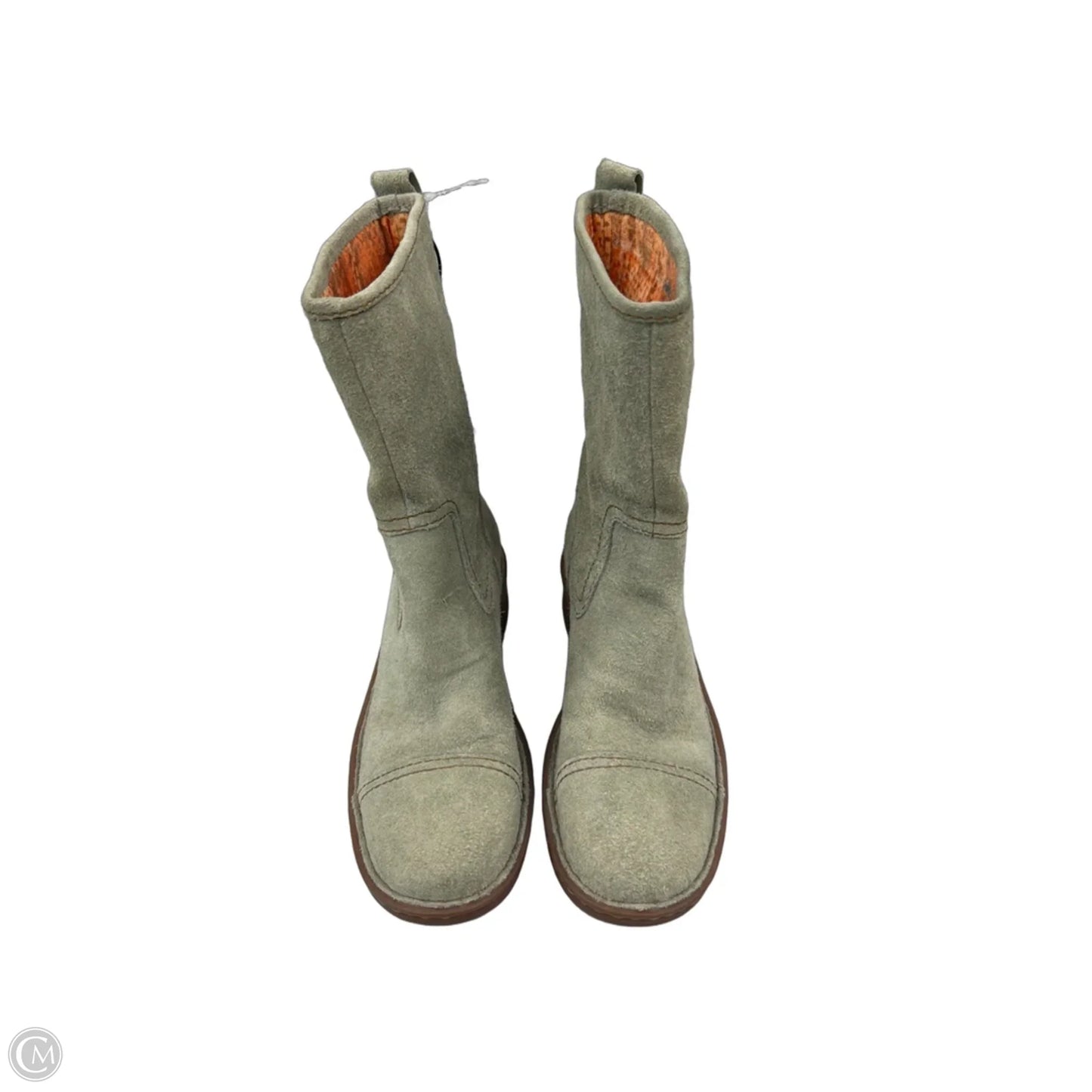 Boots Mid-calf Flats By Born In Green, Size: 7.5