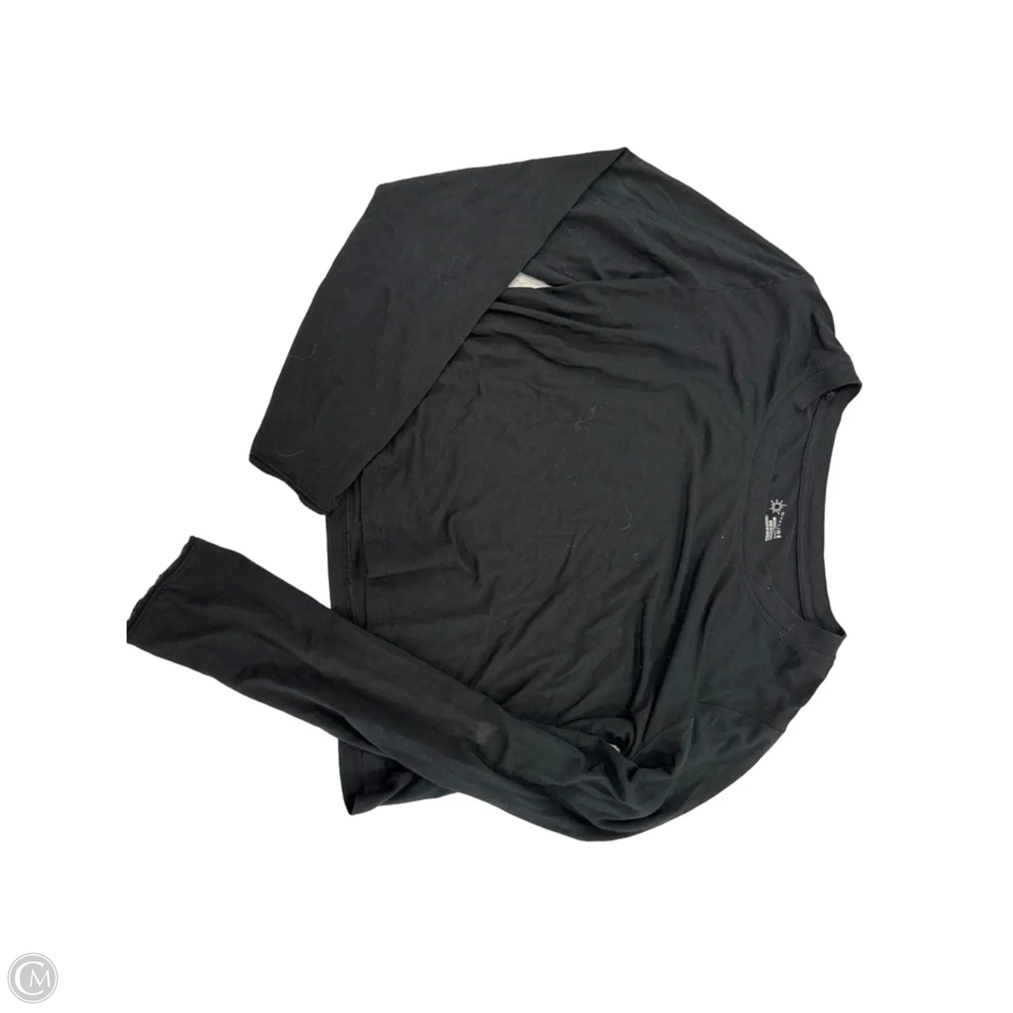 Top Long Sleeve By Offline In Black, Size: S