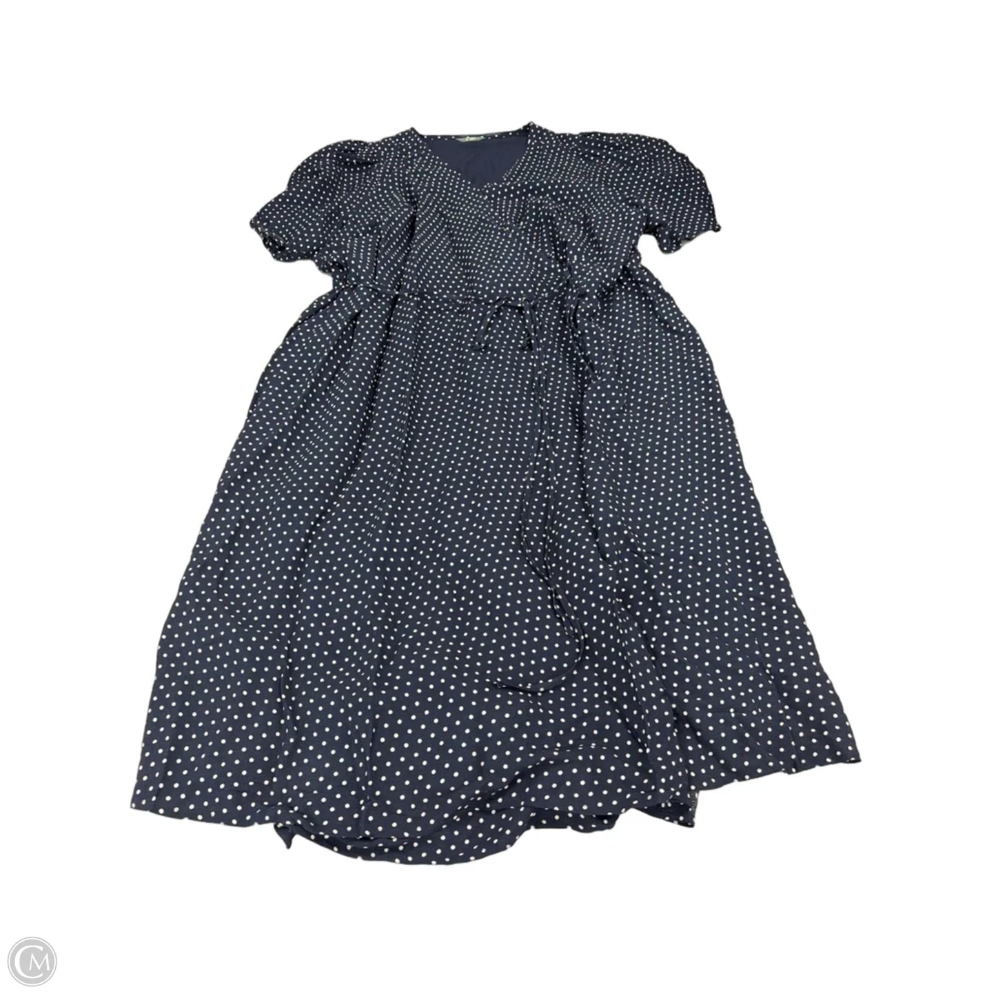 Dress Casual Maxi By Terra & Sky In Blue & White, Size: 3x