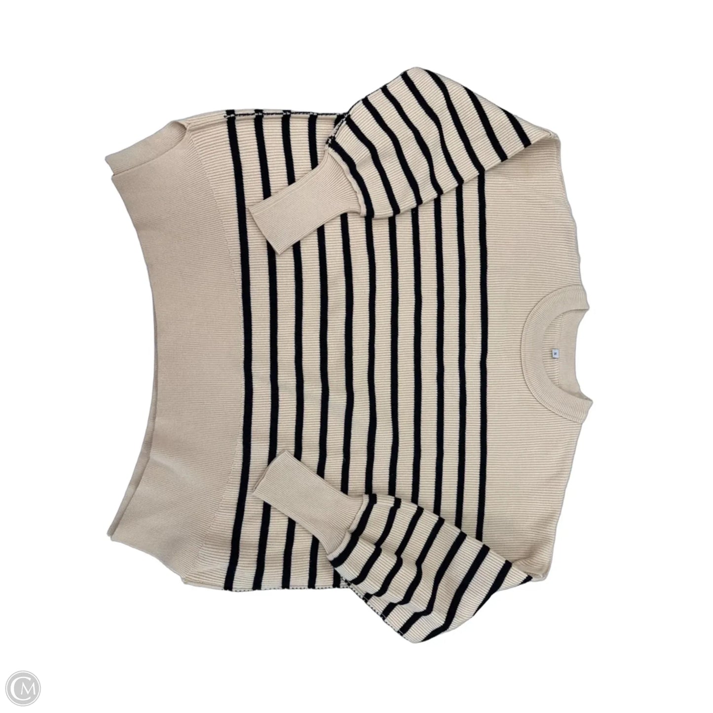 Sweater By Cme In Black & Tan, Size: S