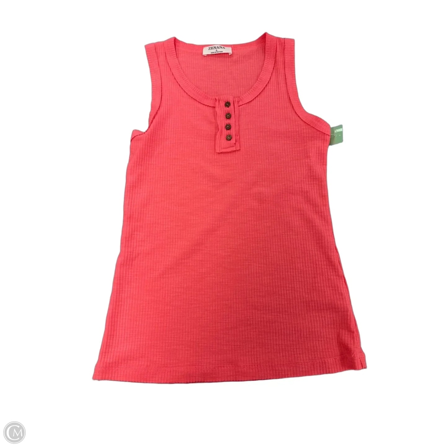Tank Top By Zenana In Coral, Size: L
