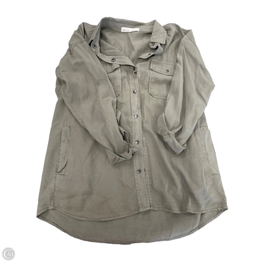 Top Long Sleeve By Be Cool In Green, Size: S