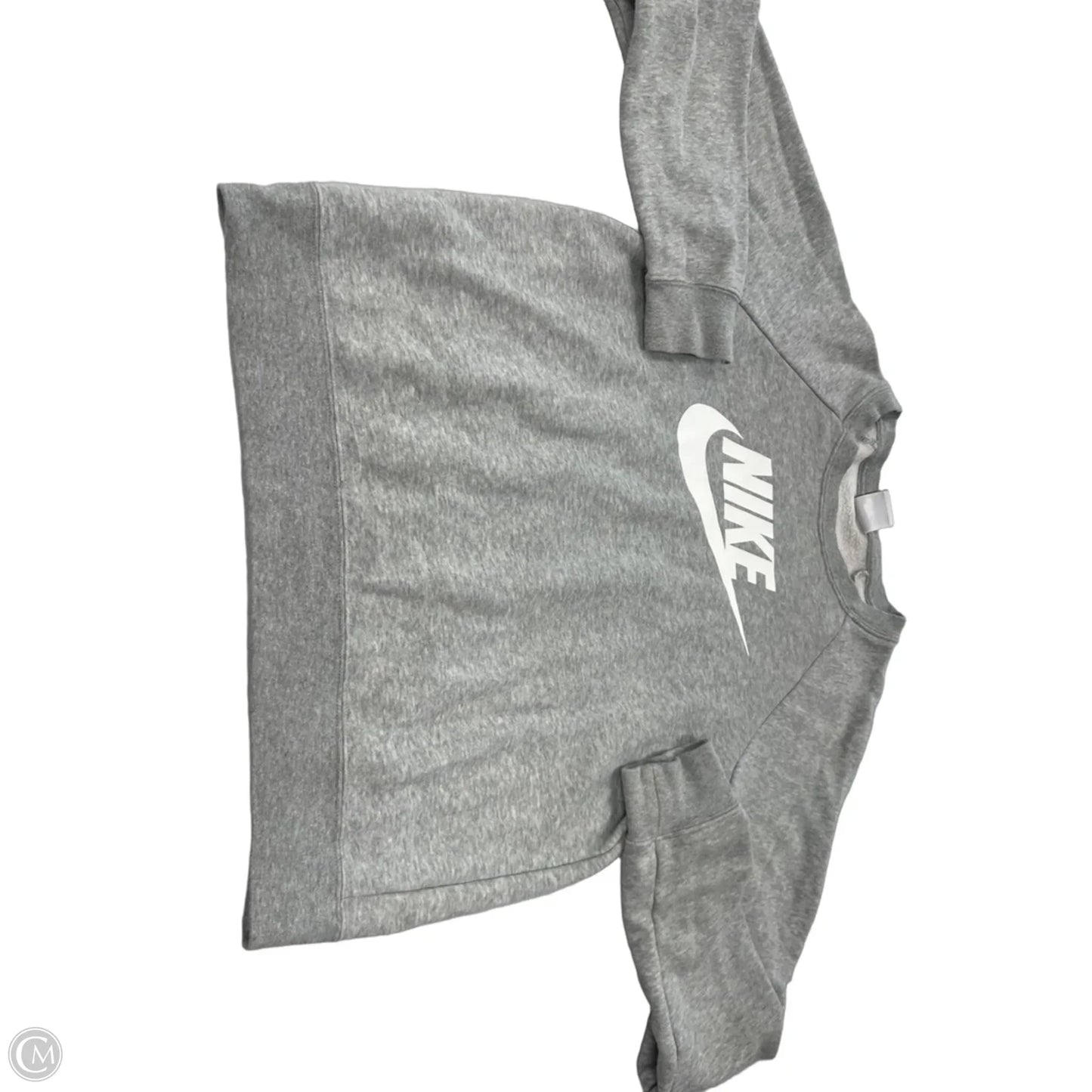 Top Long Sleeve By Nike In Grey, Size: S
