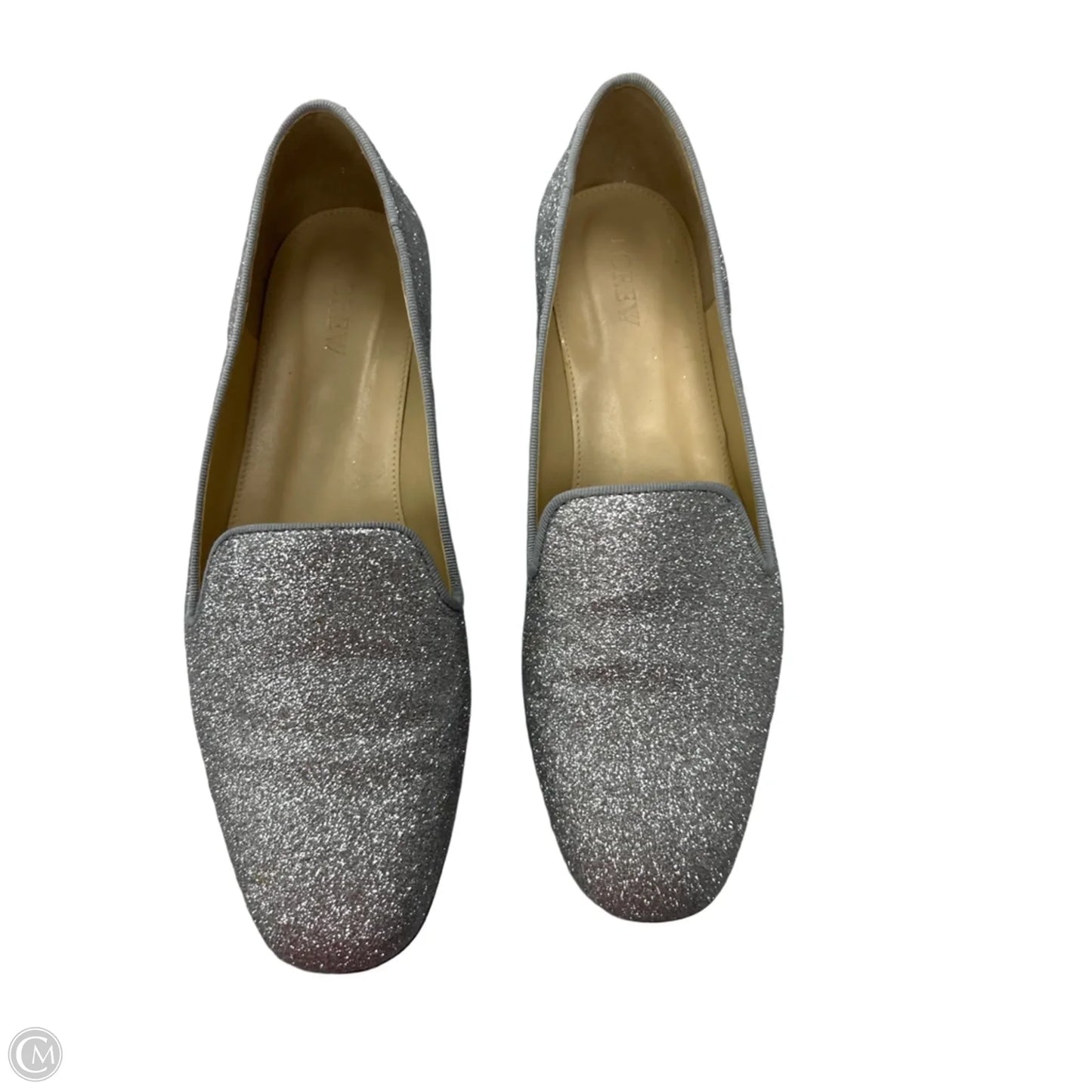 Shoes Flats By J. Crew In Silver, Size: 8.5
