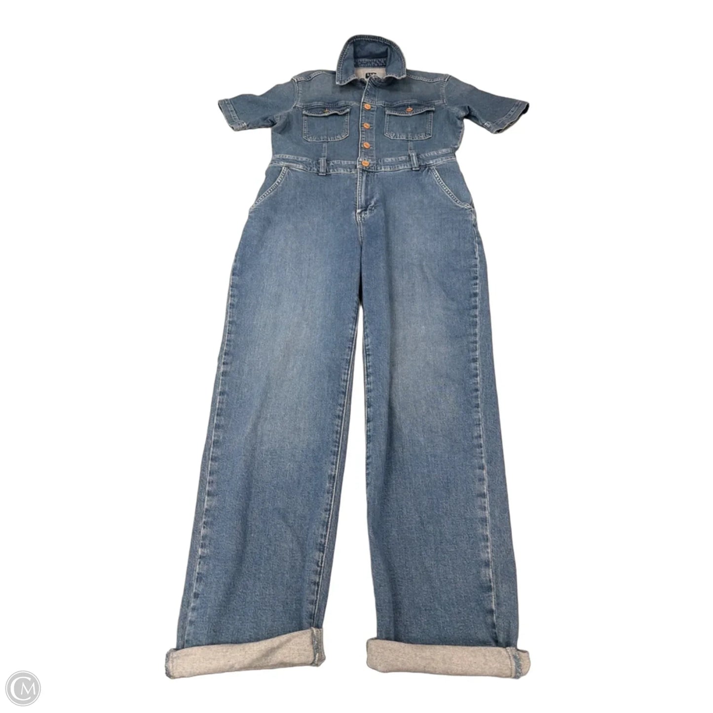 Jumpsuit By Gap In Blue Denim, Size: 4