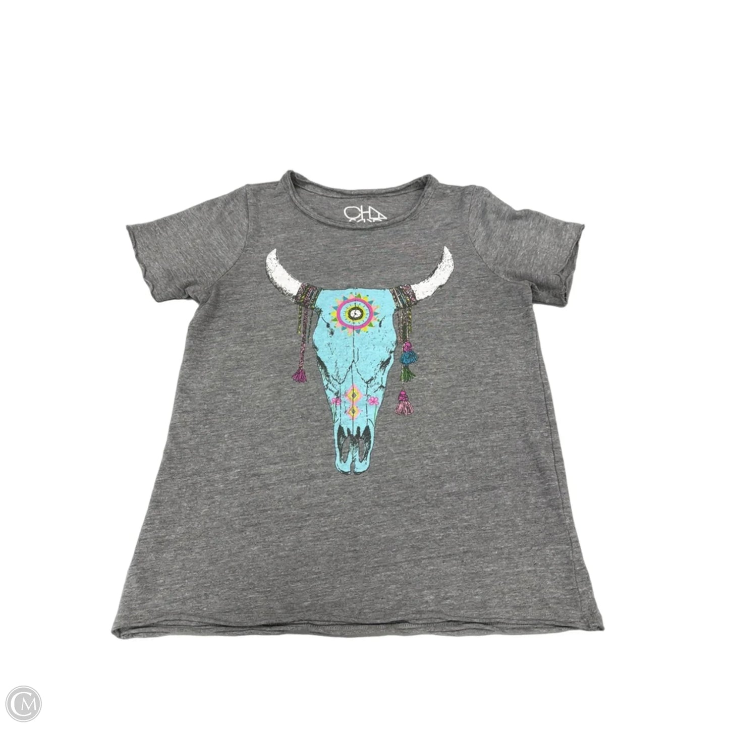 Top Short Sleeve By Chaser In Grey, Size: S