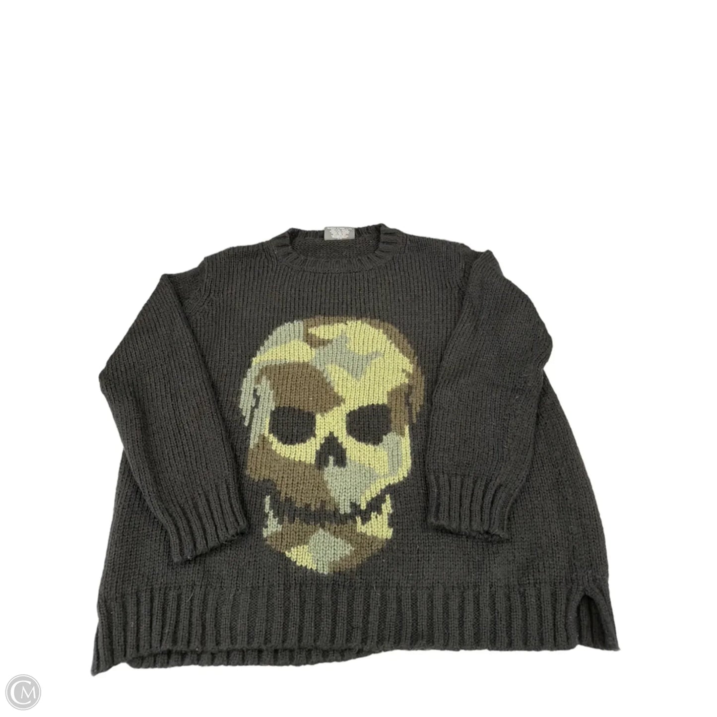 Sweater By Wooden Ships In Black & Green, Size: S