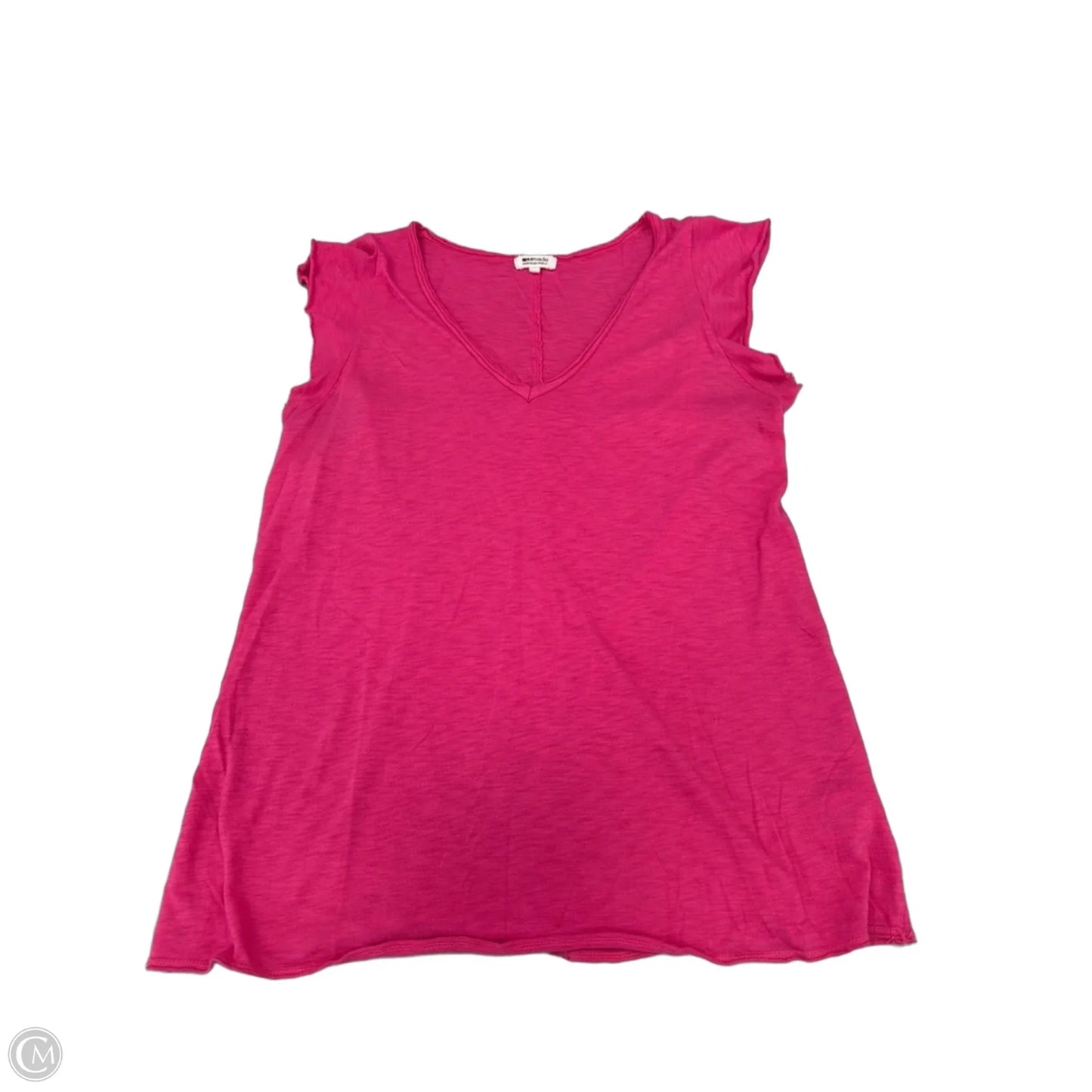 Top Short Sleeve By La Made In Pink, Size: M
