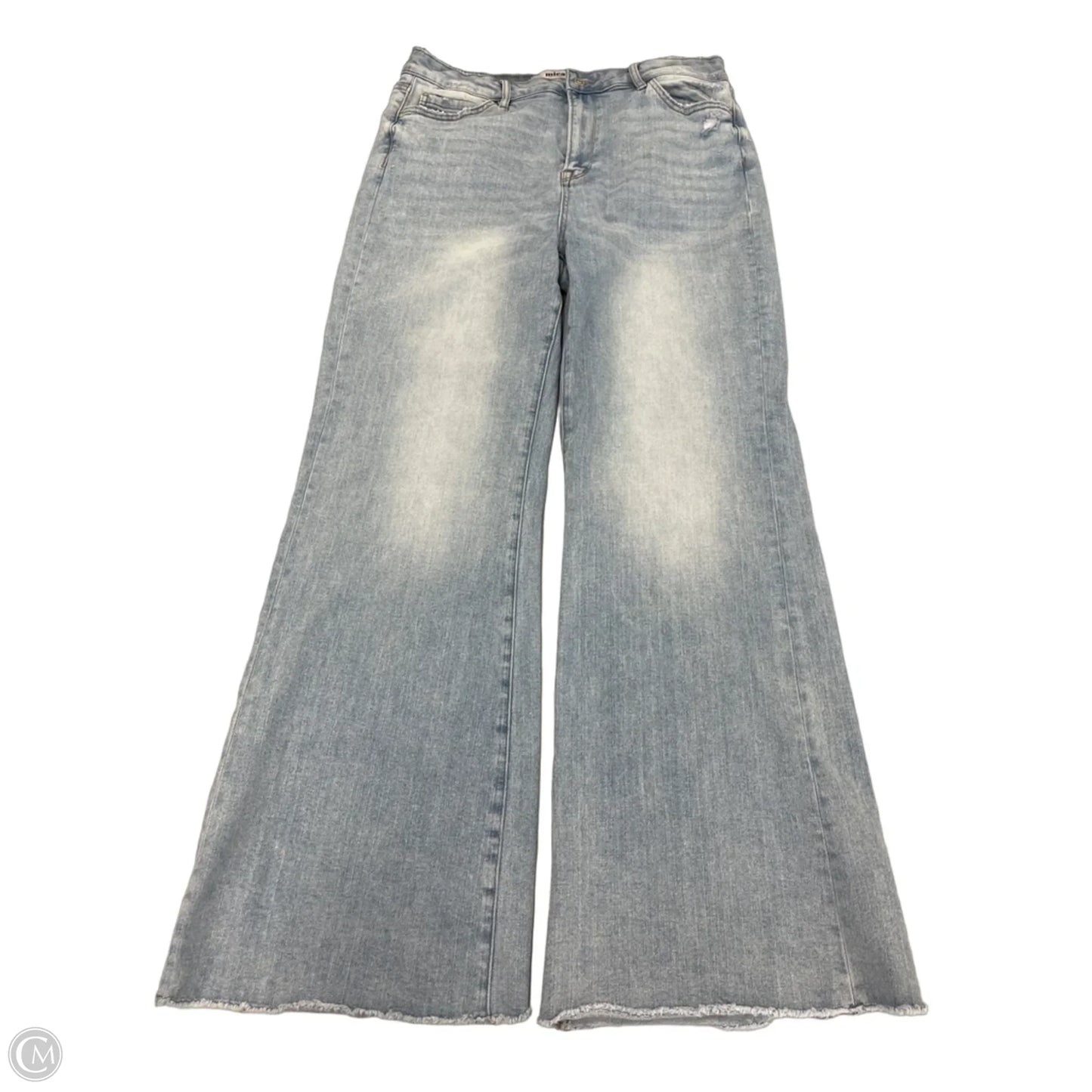 Jeans Wide Leg By Micas In Blue Denim, Size: 14