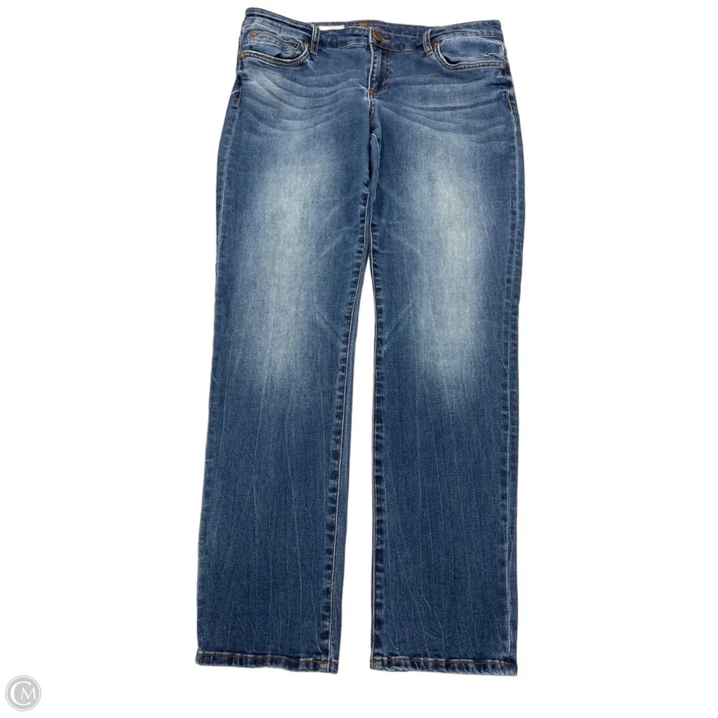 Jeans Boyfriend By Kut In Blue Denim, Size: 12