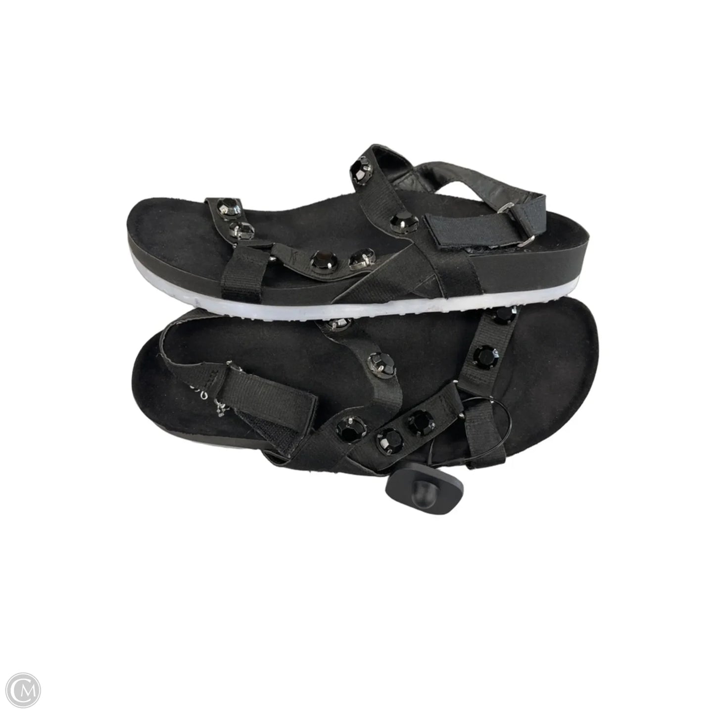 Sandals Flats By Simply Vera In Black, Size: 9