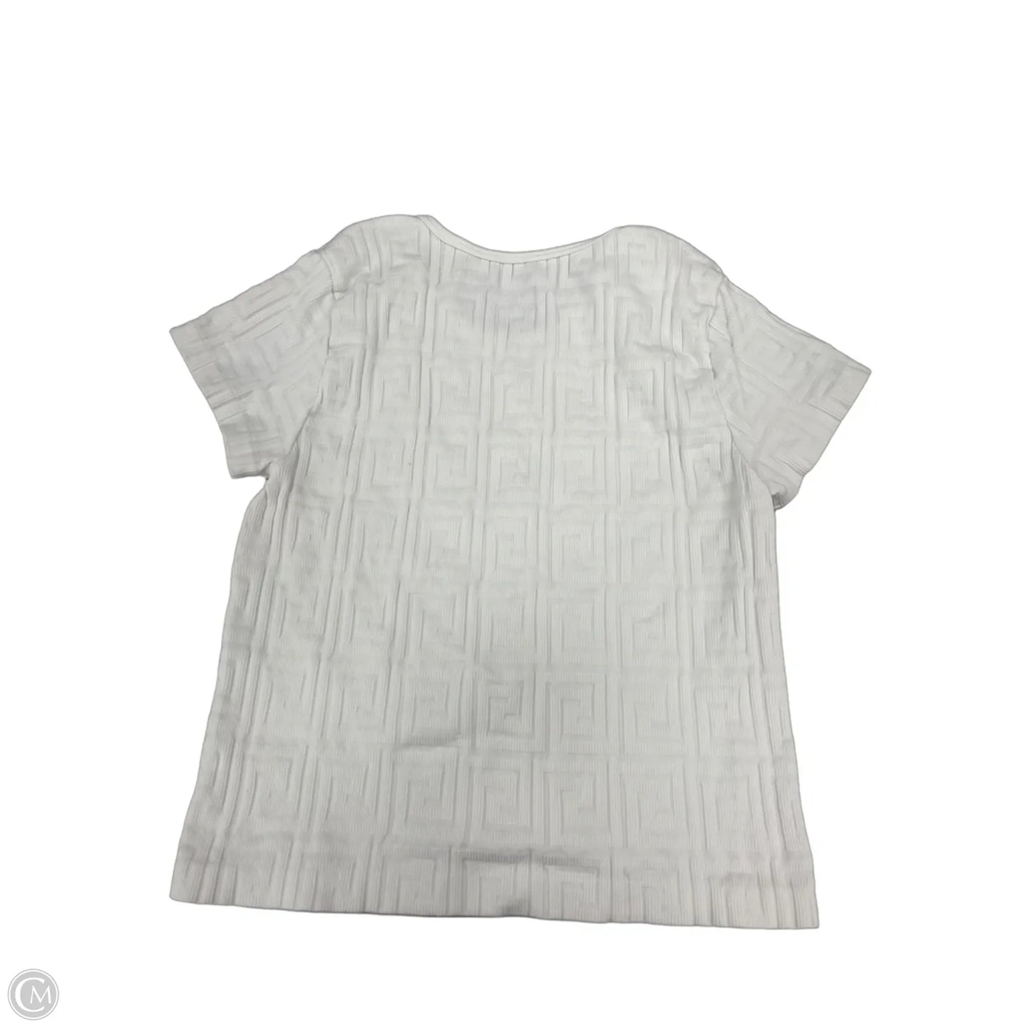 Top Short Sleeve By Cme In White, Size: Xl