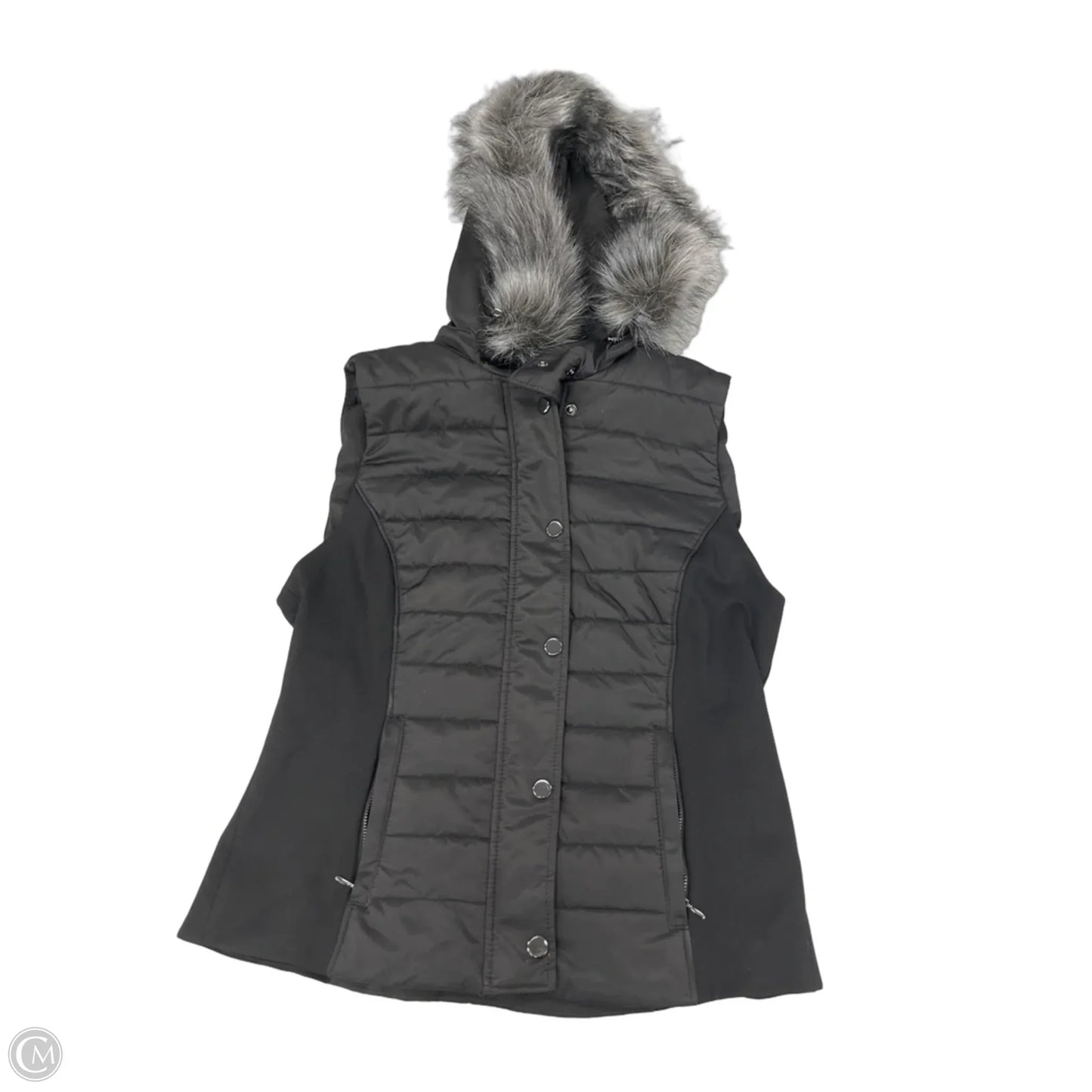 Vest Puffer & Quilted By White House Black Market In Black, Size: M