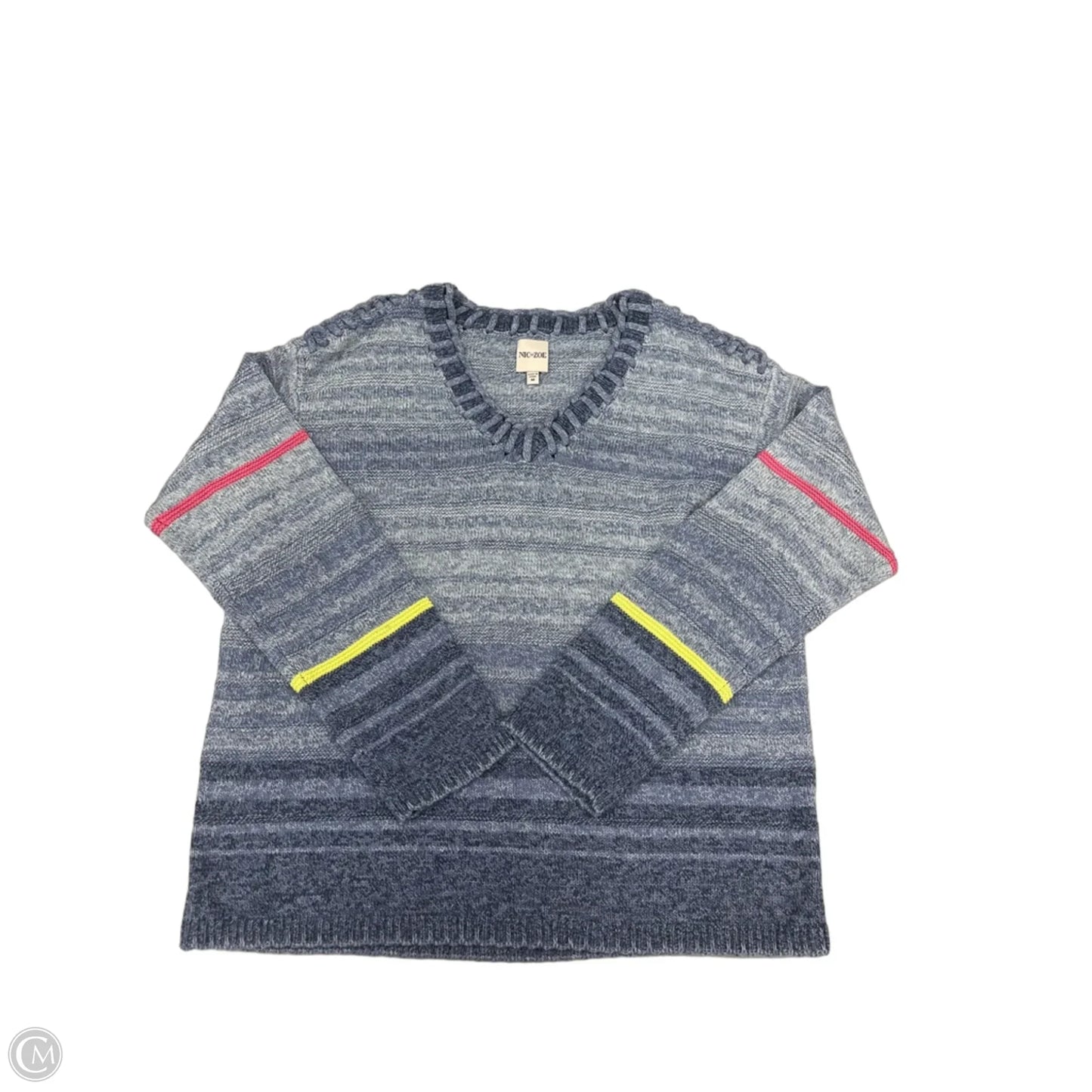 Top Long Sleeve By Nic + Zoe In Blue, Size: M