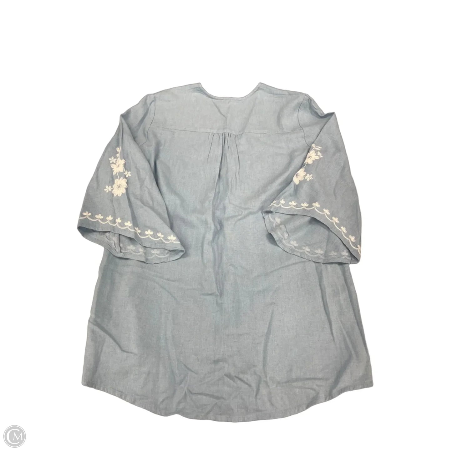 Top Long Sleeve By Karen Kane In Blue, Size: M