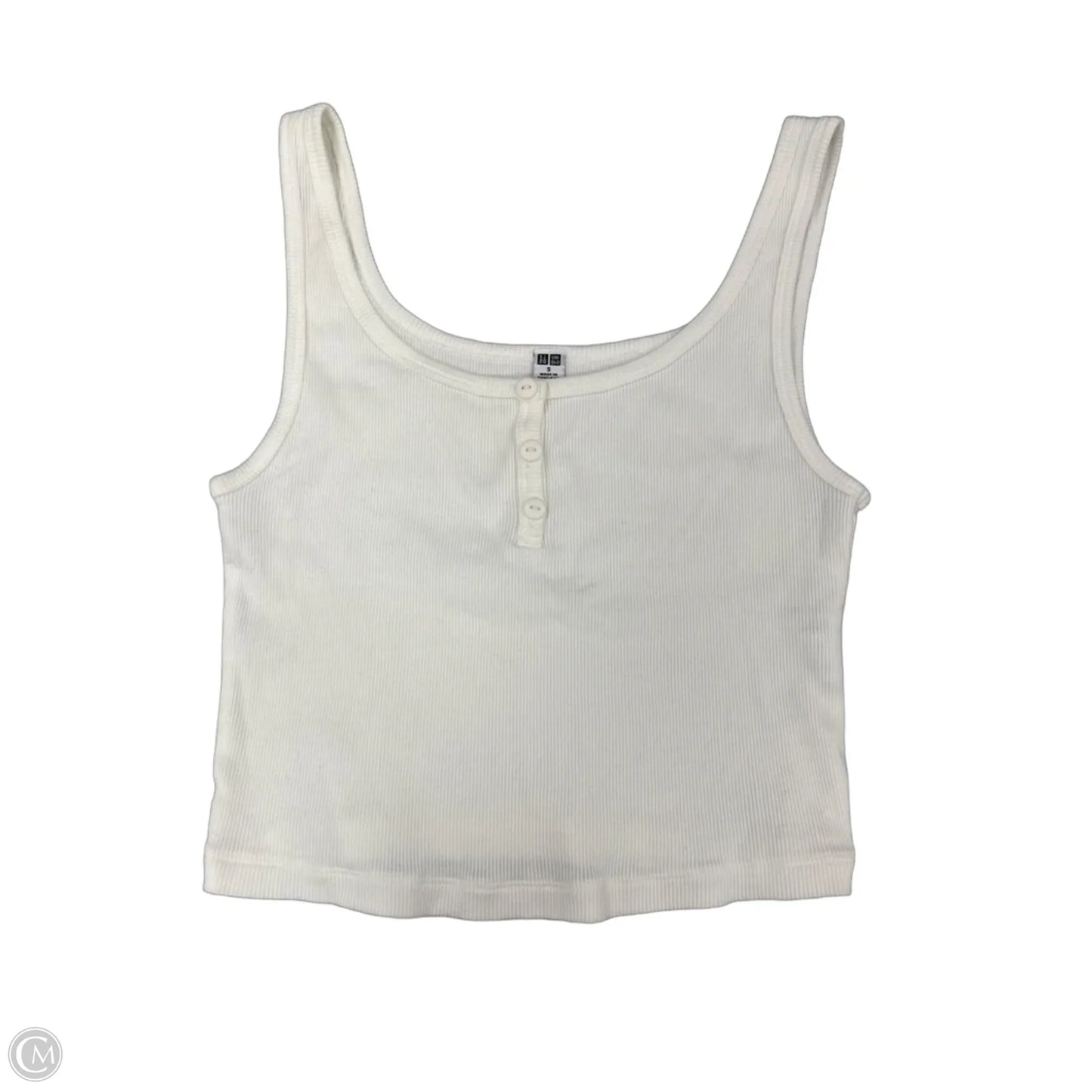 Tank Top By Uniqlo In White, Size: S