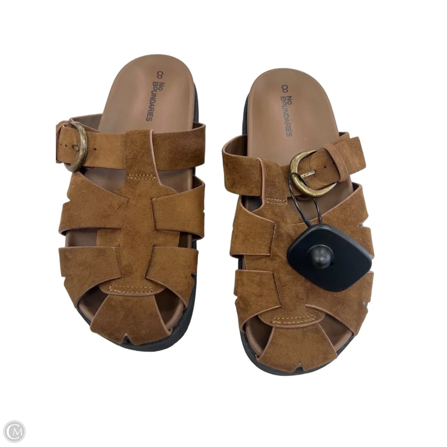Sandals Flats By No Boundaries In Brown, Size: 8