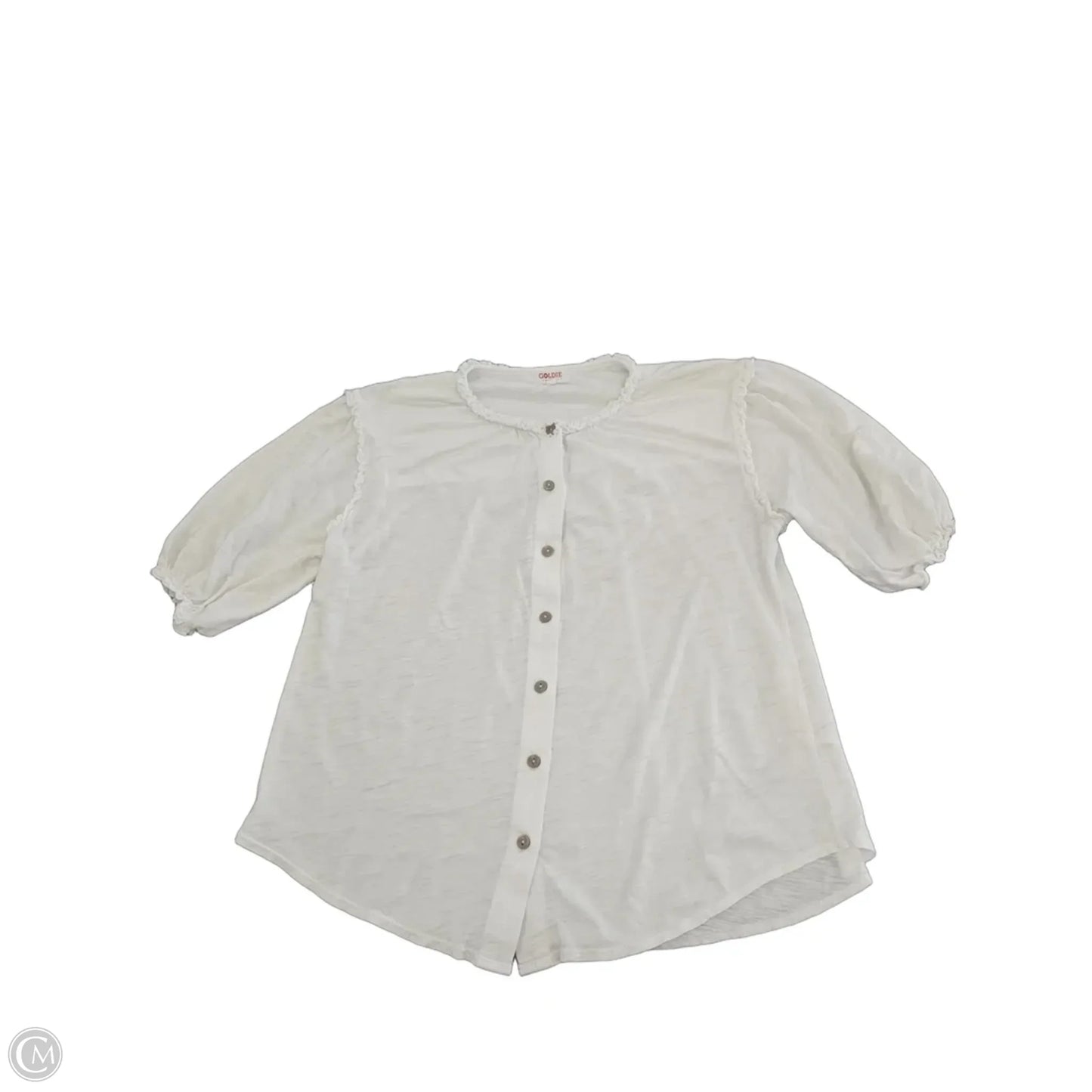 Top Short Sleeve By Cmc In White, Size: S