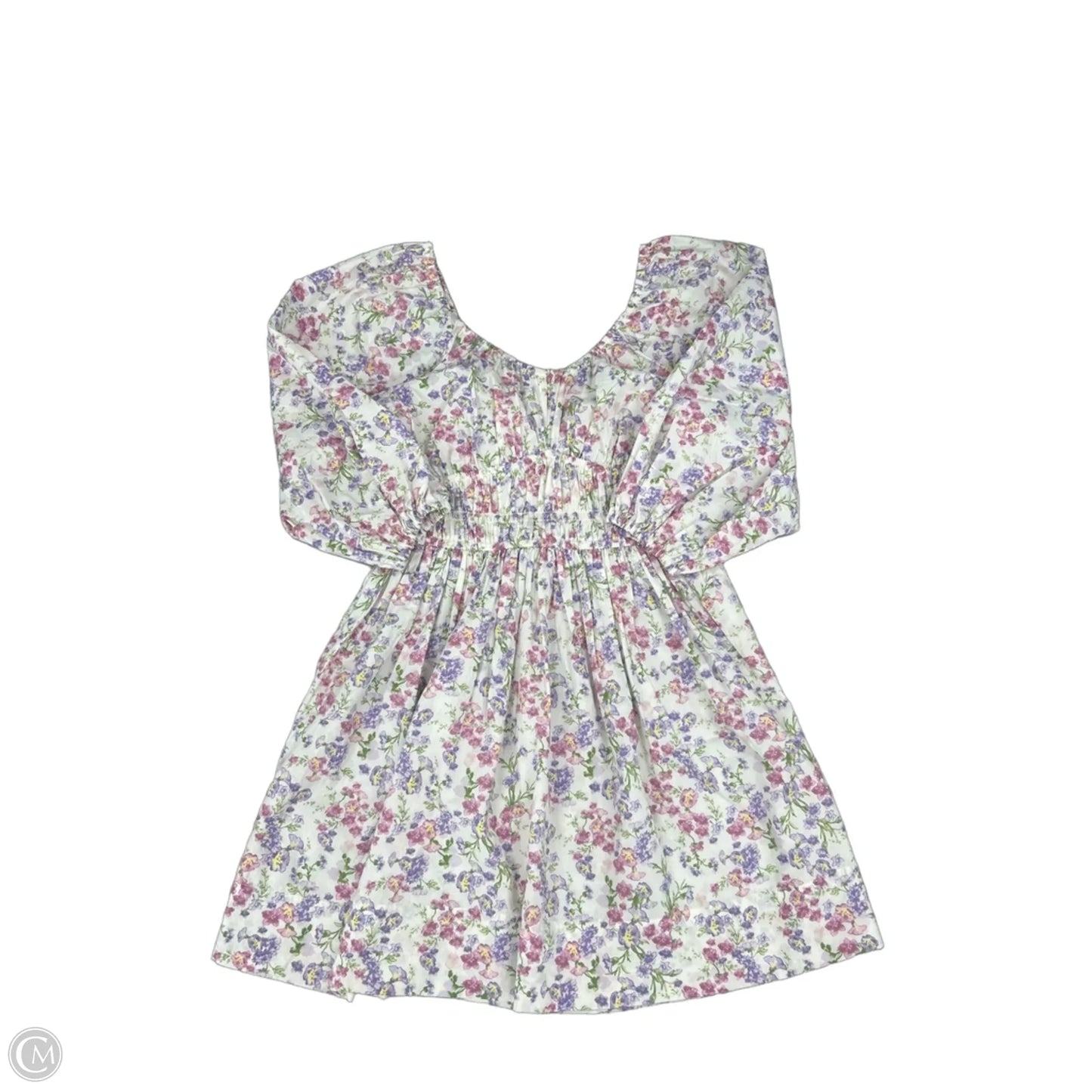 Dress Casual Short By H&m In Floral Print, Size: S