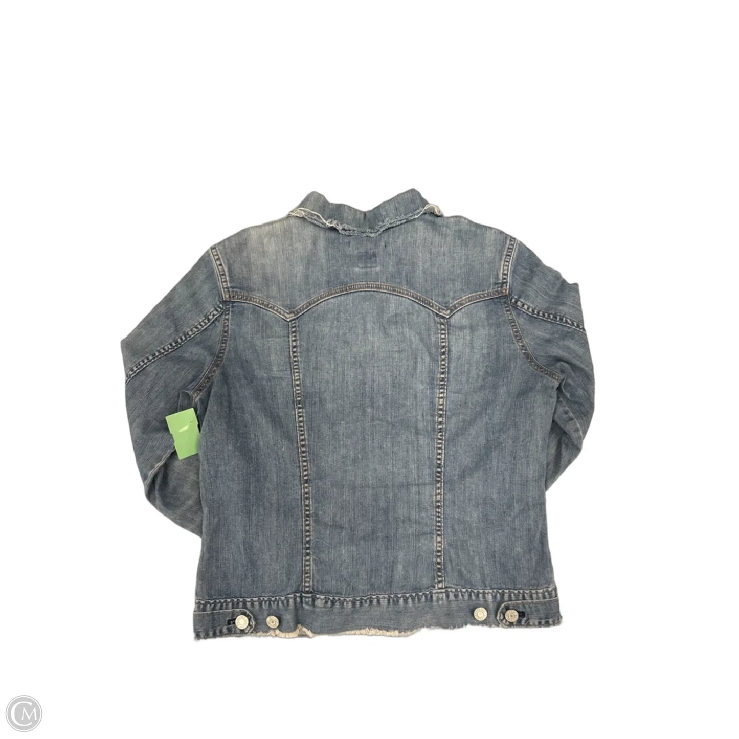 Top Long Sleeve By Gap In Blue Denim, Size: M