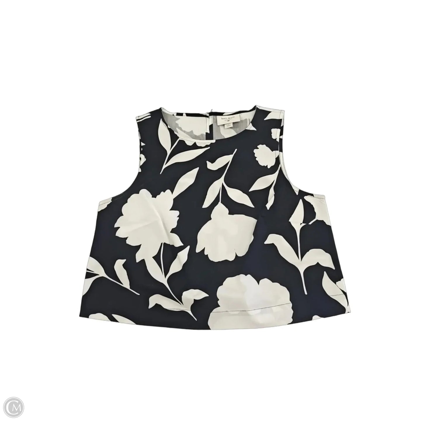 Tank Top Designer By Kate Spade In Black & White, Size: Xs