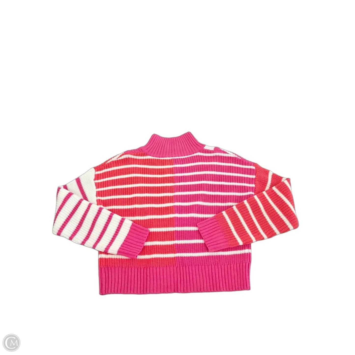 Top Long Sleeve By Cme In Orange & Pink, Size: S