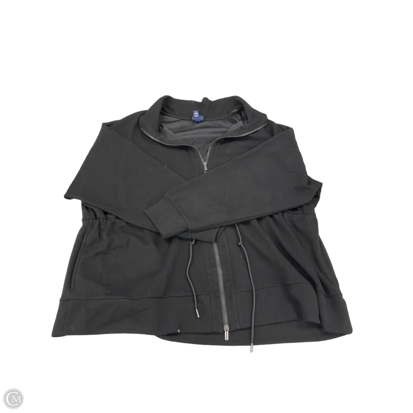 Top Long Sleeve By Scoop In Black, Size: 3x