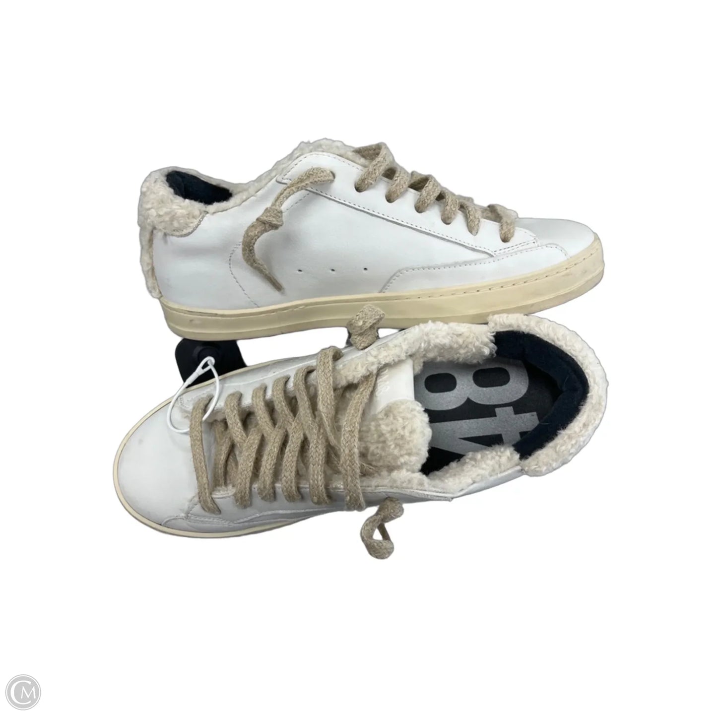 Shoes Sneakers By P448 In Cream, Size: 9