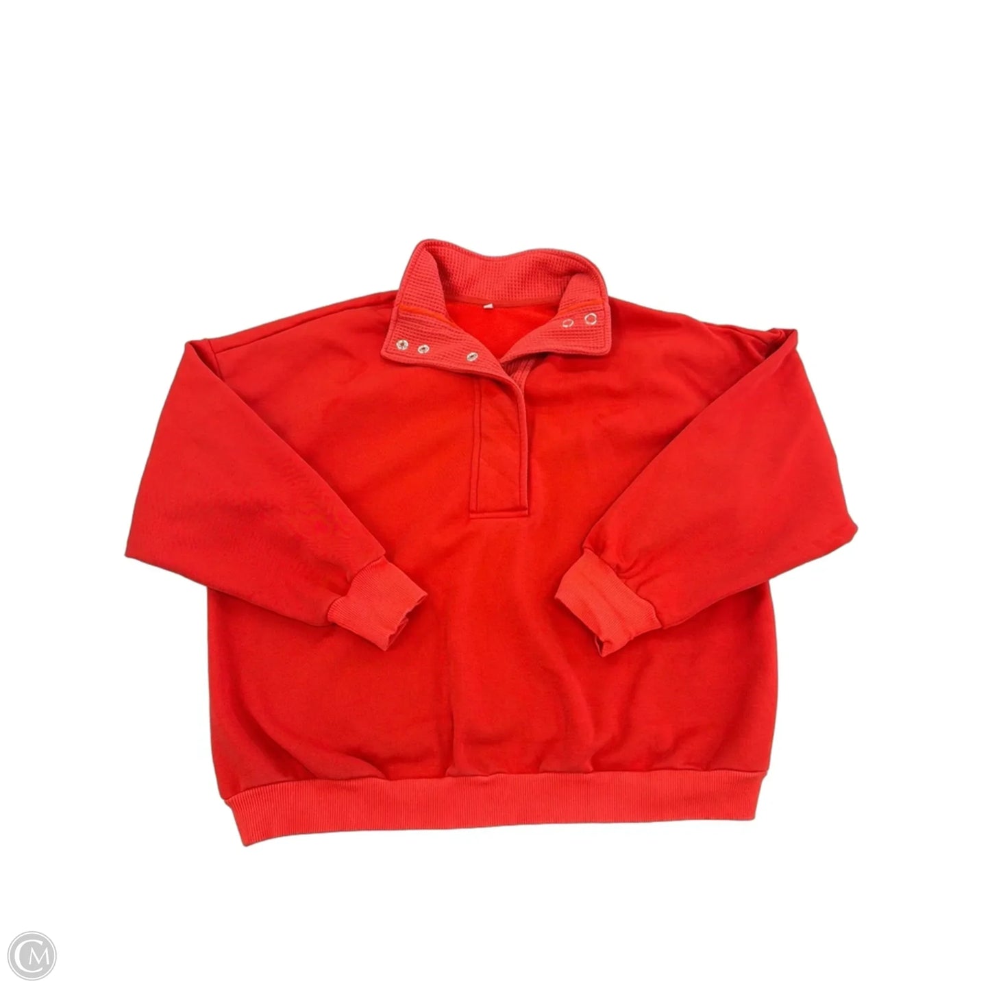 Top Long Sleeve By Cme In Red, Size: M