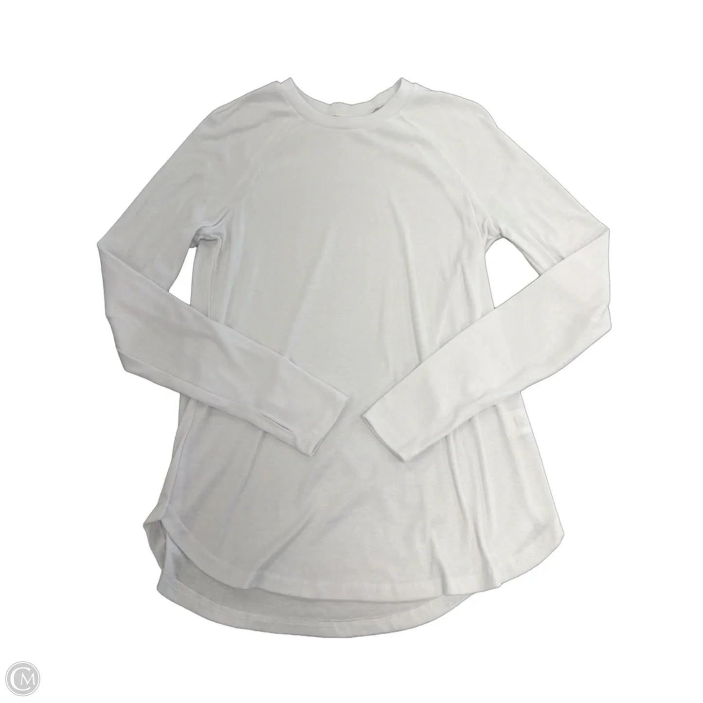 Top Long Sleeve By Cme In White, Size: S